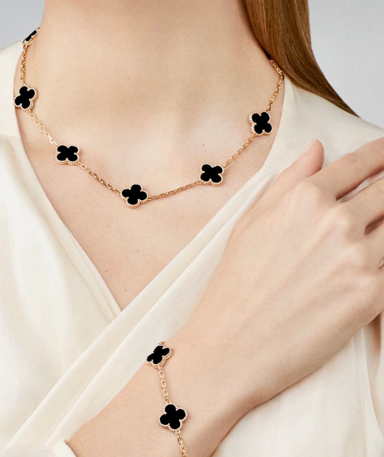 Kleeblatt 3 teiliges SET 18 Karat Goldveredelung • Statement Ohrringe • Hochwertiger Edelstahl •