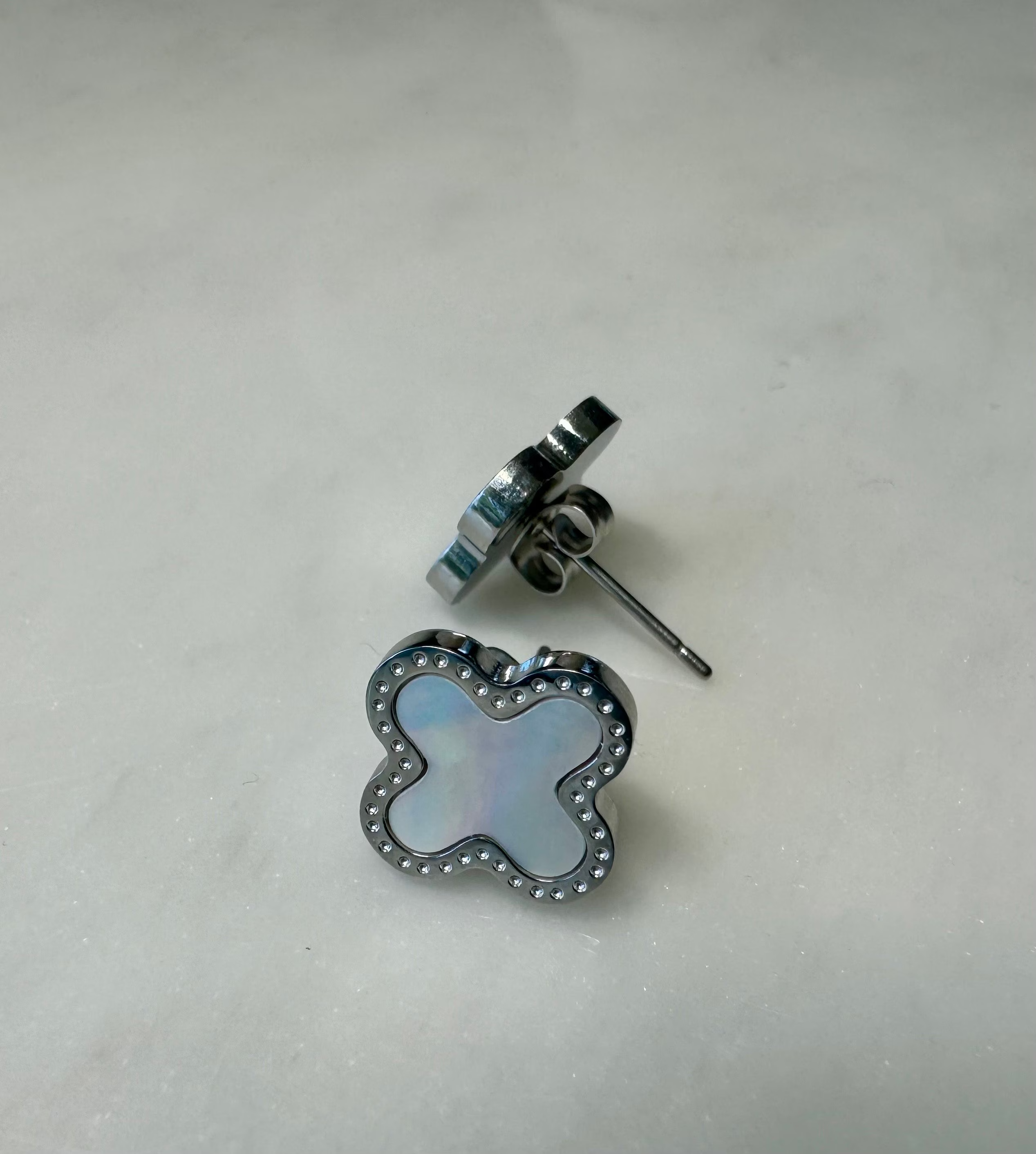 Kleeblatt Ohrringe 18 Karat Goldveredelung • Statement Ohrringe • Hochwertiger Edelstahl • Hyperallergen Frei