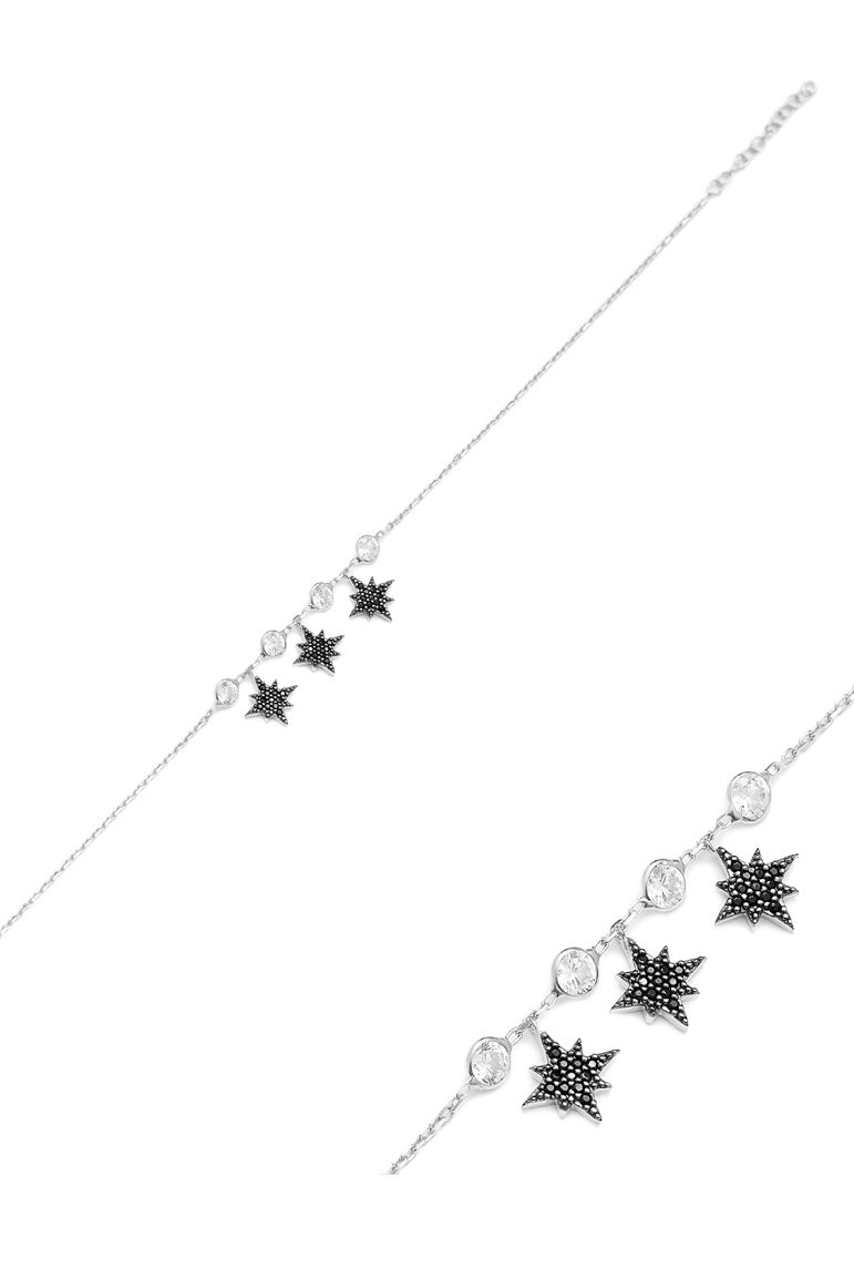 Fußkette SHINING STARS silber
