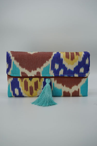 Clutch Seide COZY CANELLA türkis