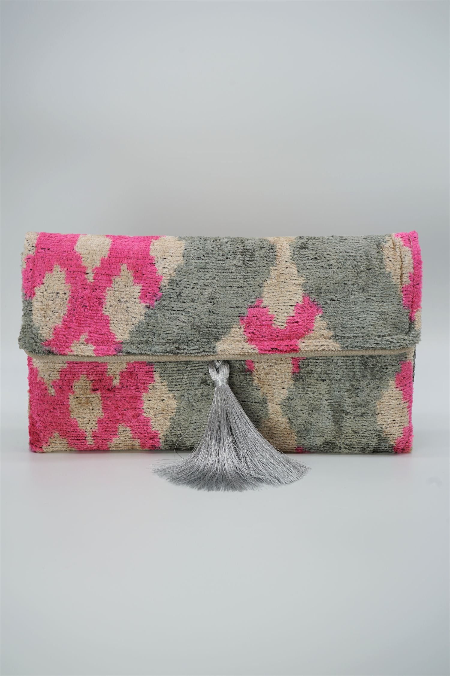 Clutch Seidensamt TROPICAL PINK pink