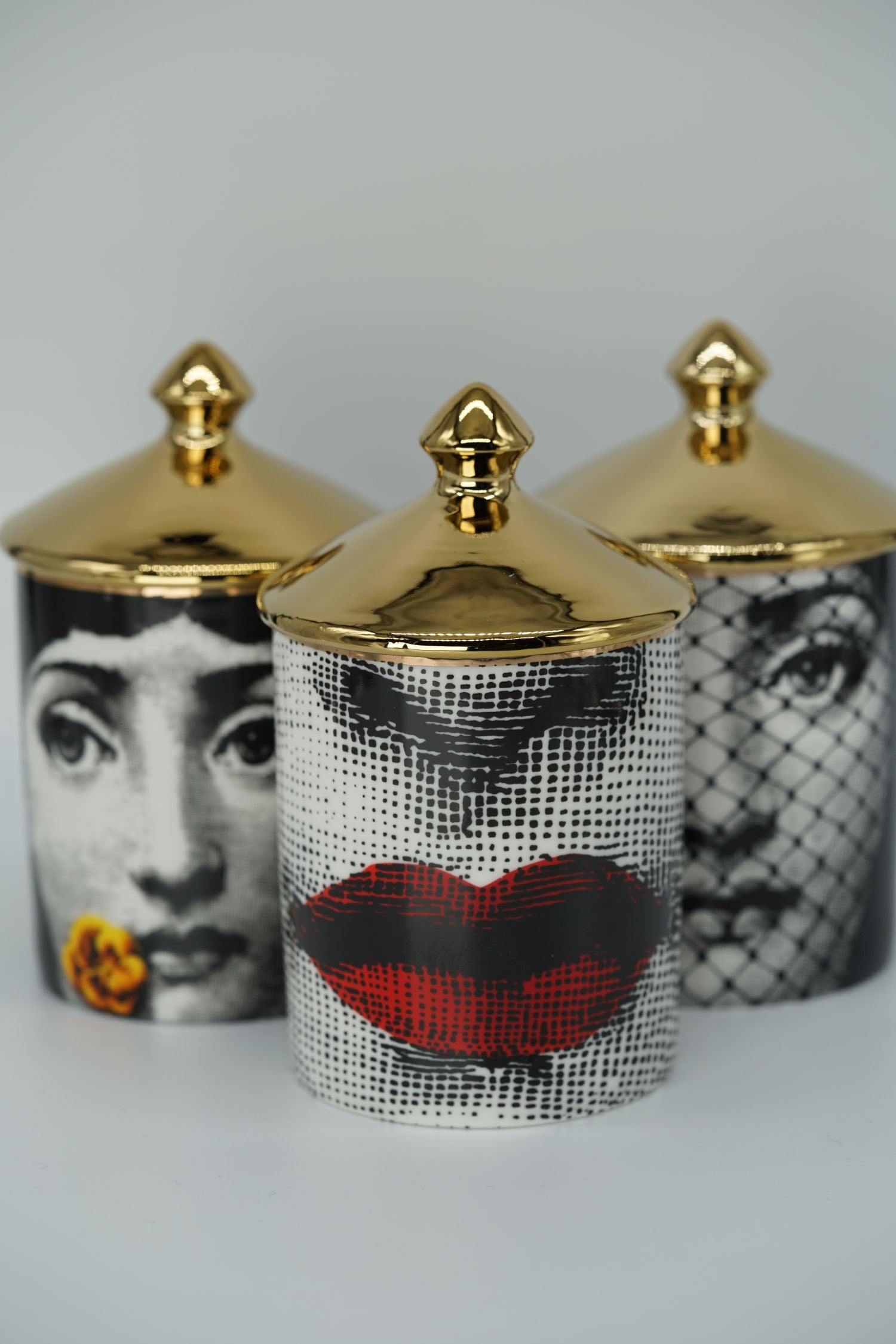 Deko Gefäß - RED LIPS