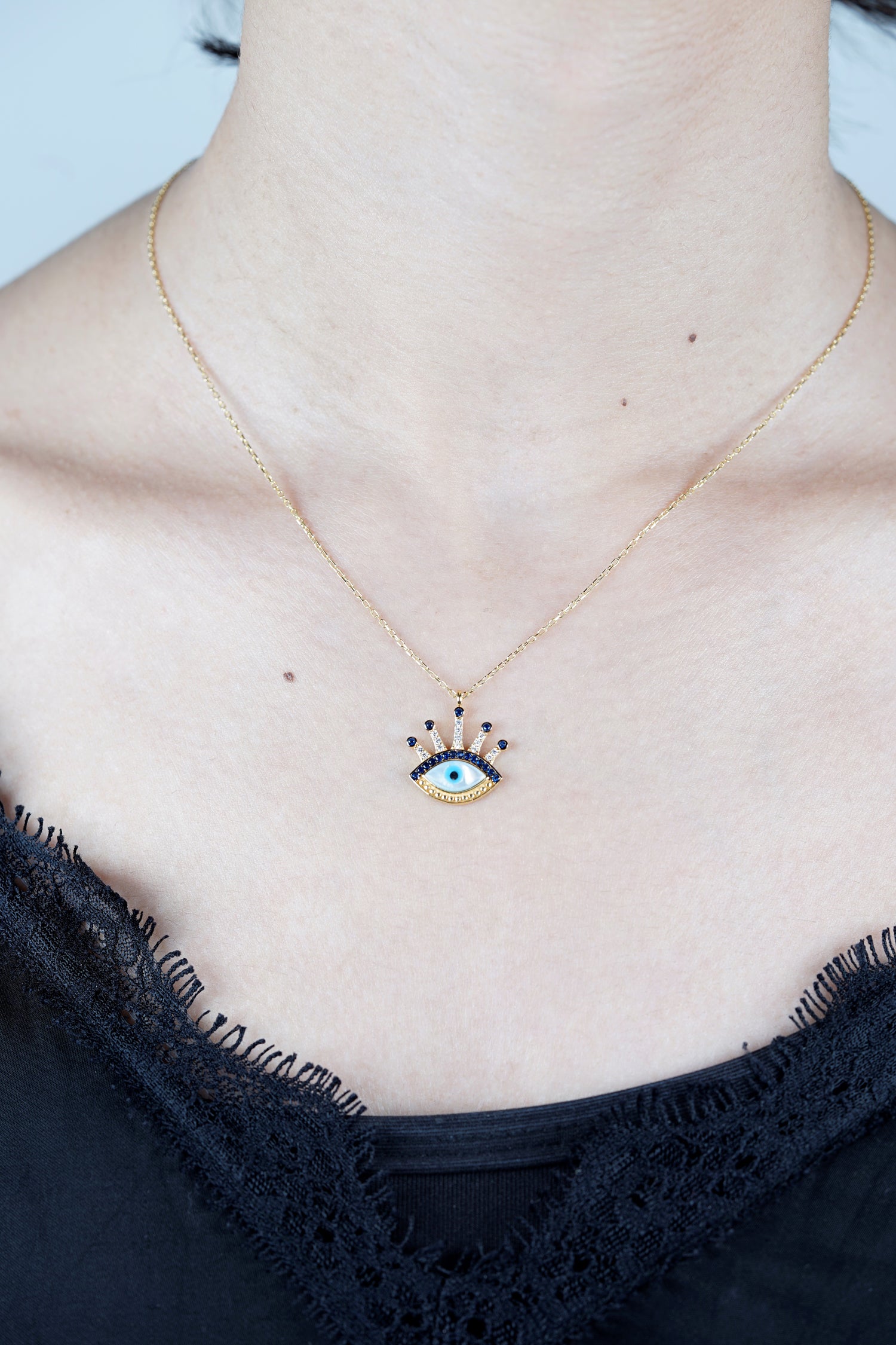 Kette MAGIC BLUE EYE gold