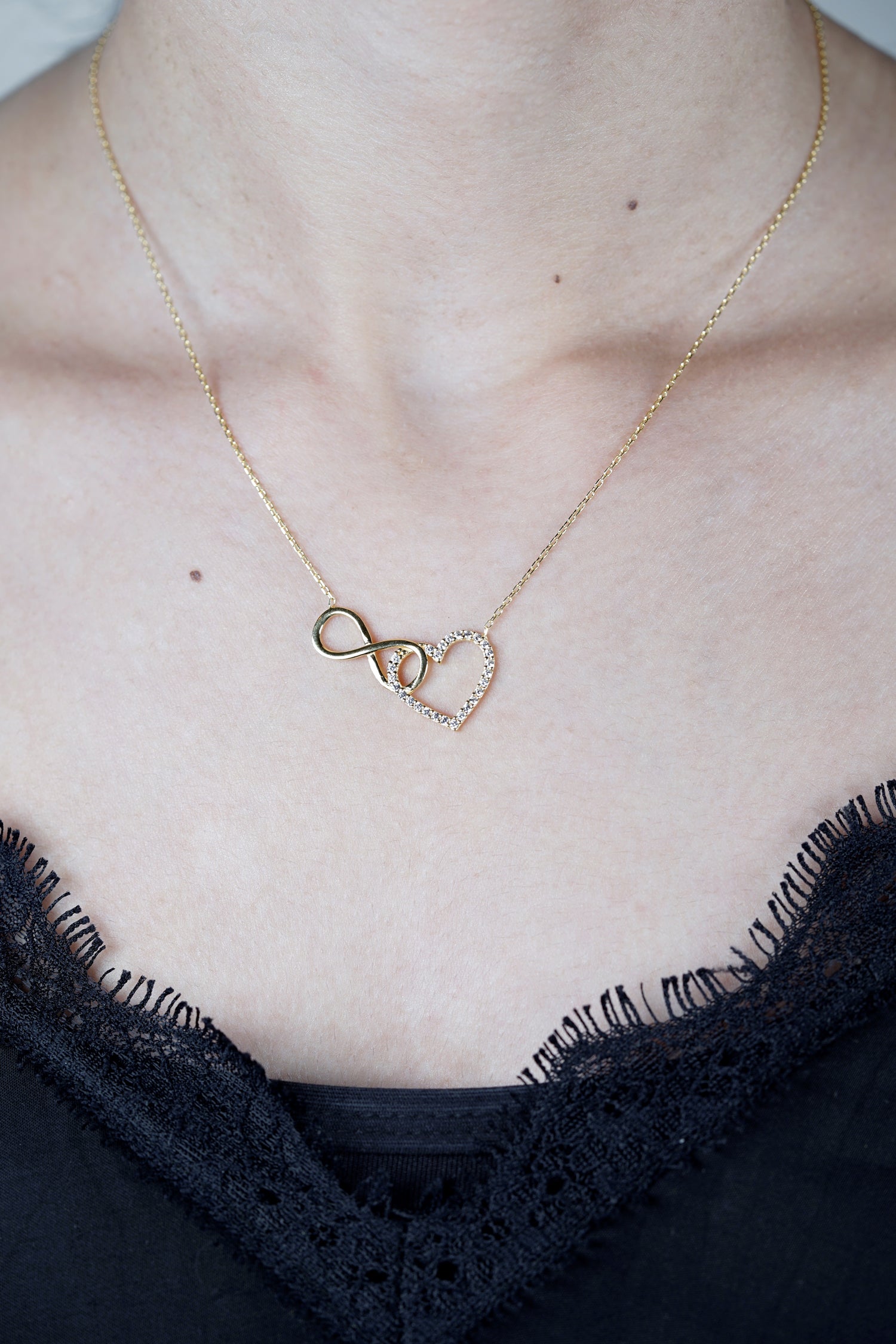 Kette INFINITY & HEART gold
