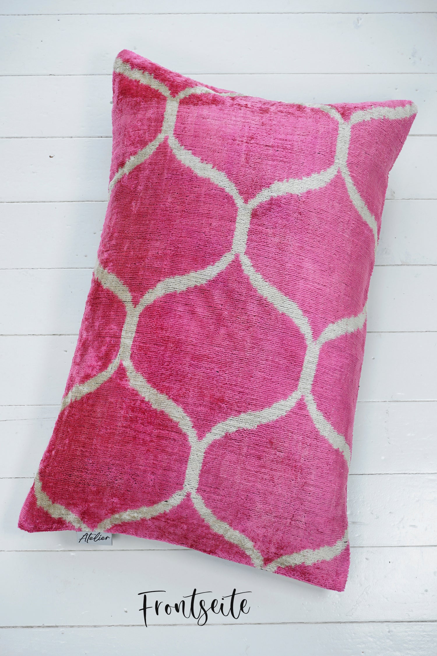 Seidensamt Kissen CHA CHA pink