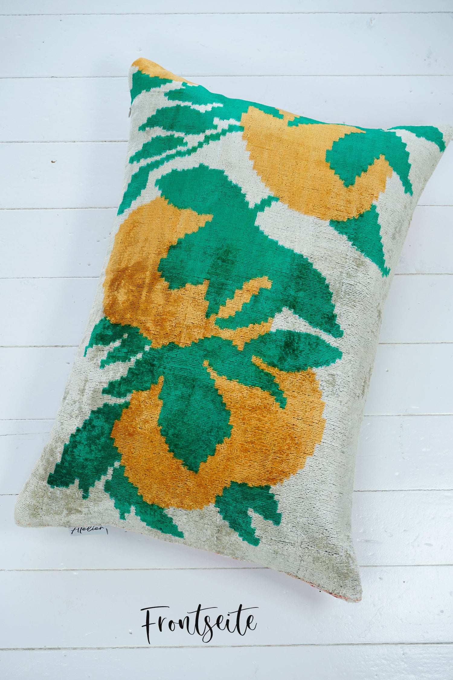 Seidensamt Kissen POONA ORANGE orange