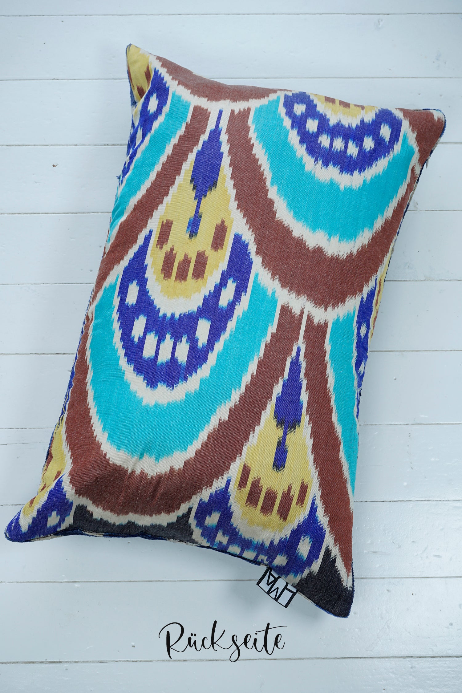 Seidensamt Kissen PULP FICTION blau