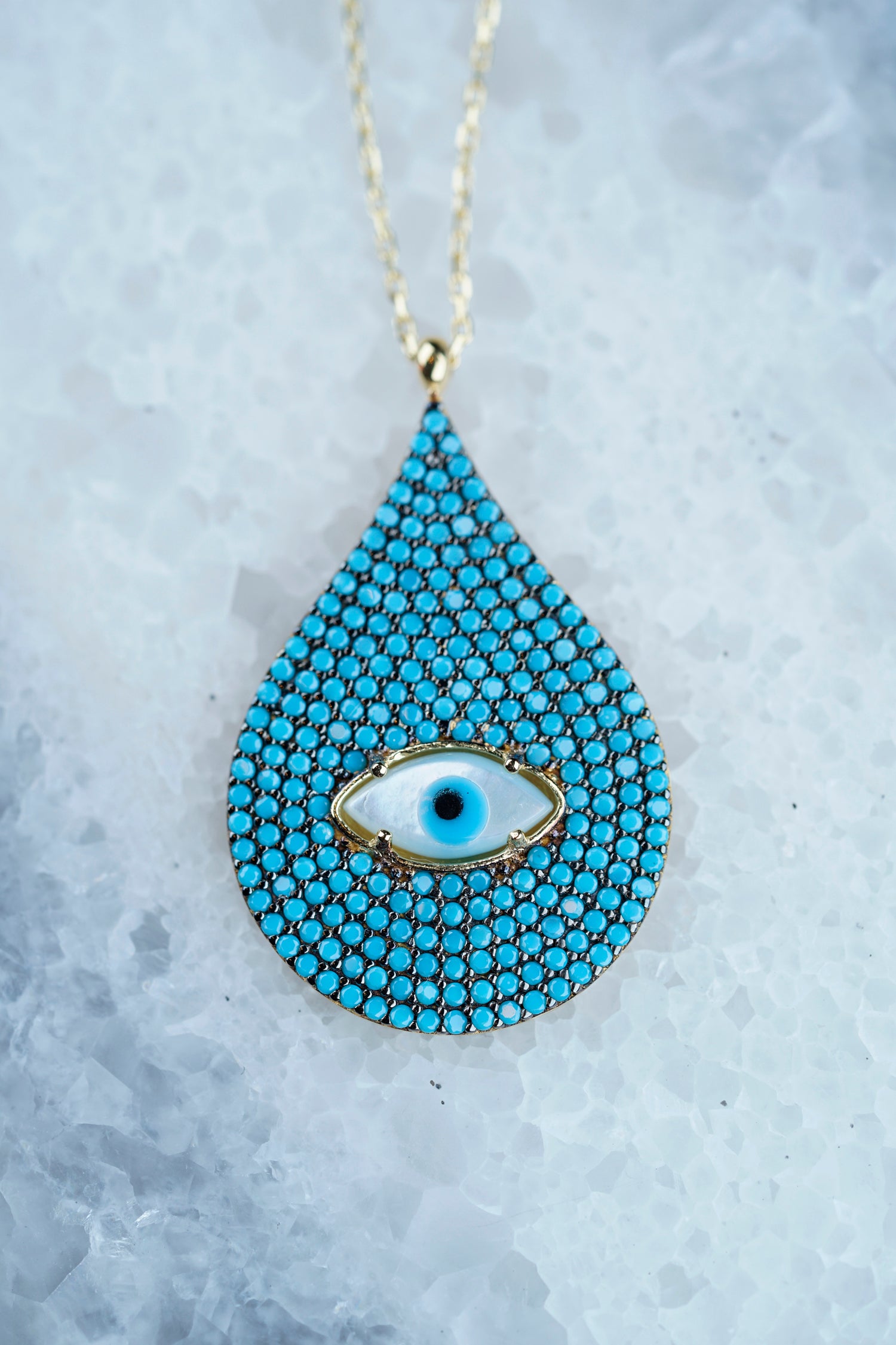 Kette MAGIC BLUE EYE türkis-gold