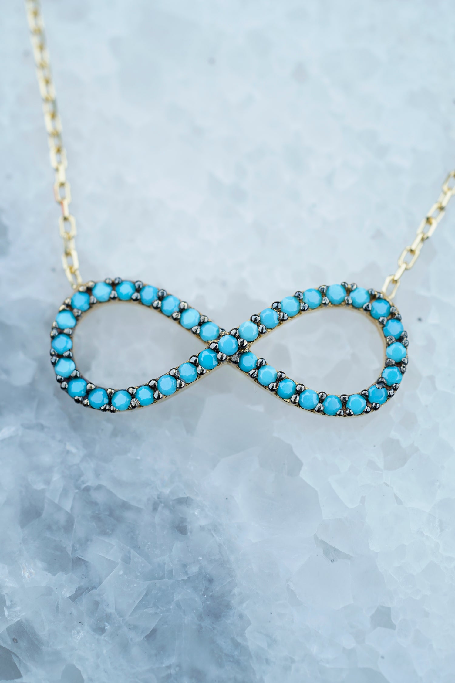 Kette INFINITY türkis-gold