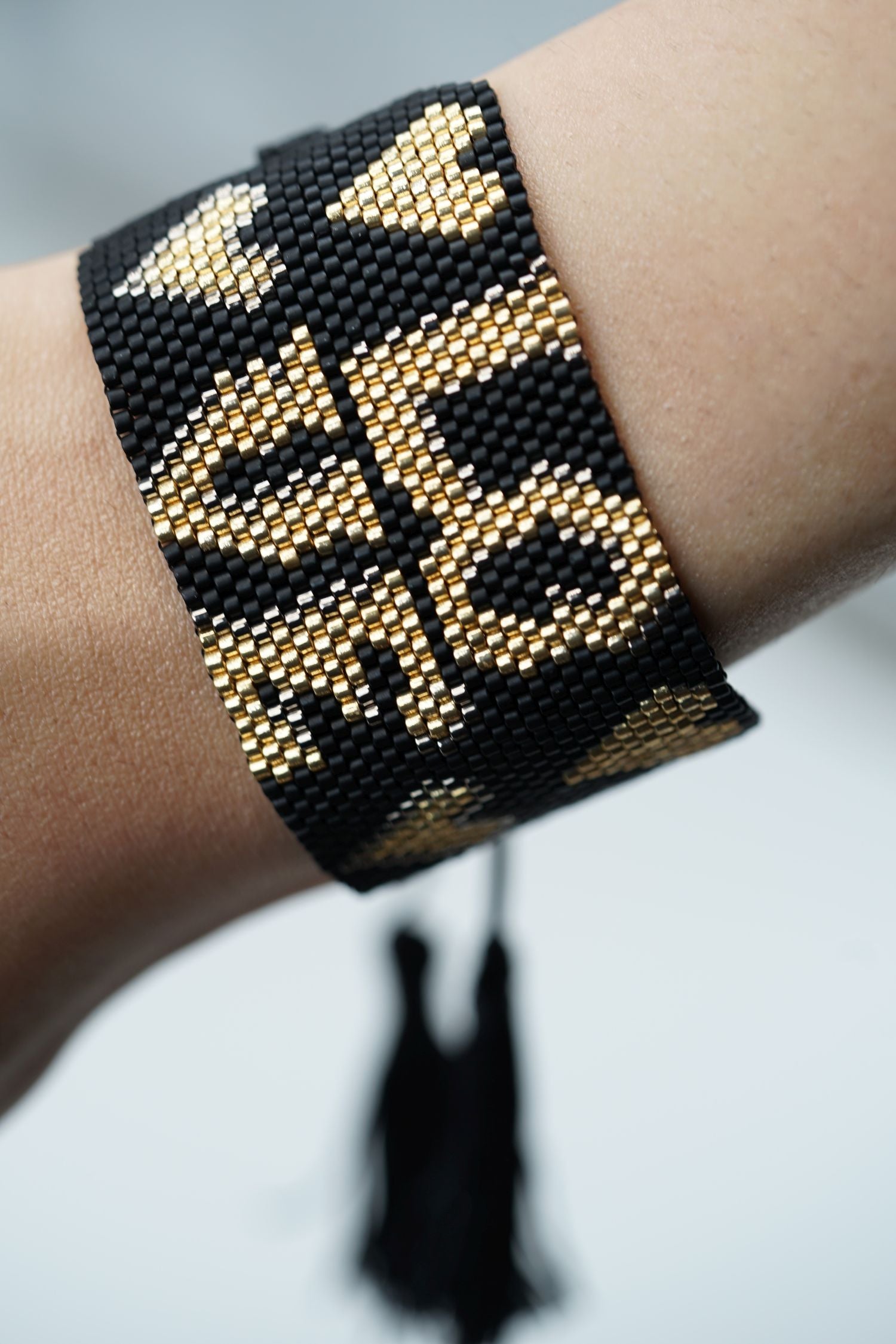 Statement Armbänder 4´er Set BLACK LOVE schwarz