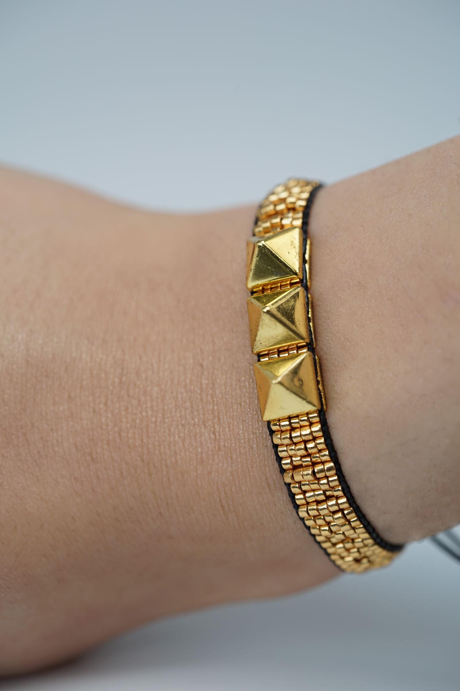 Statement Armband RIVETTO gold-schwarz
