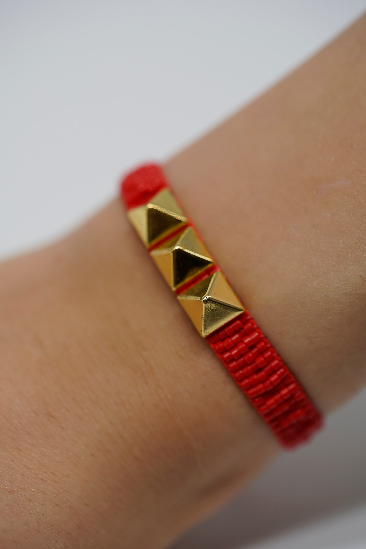 Statement Armband RIVETTO rot