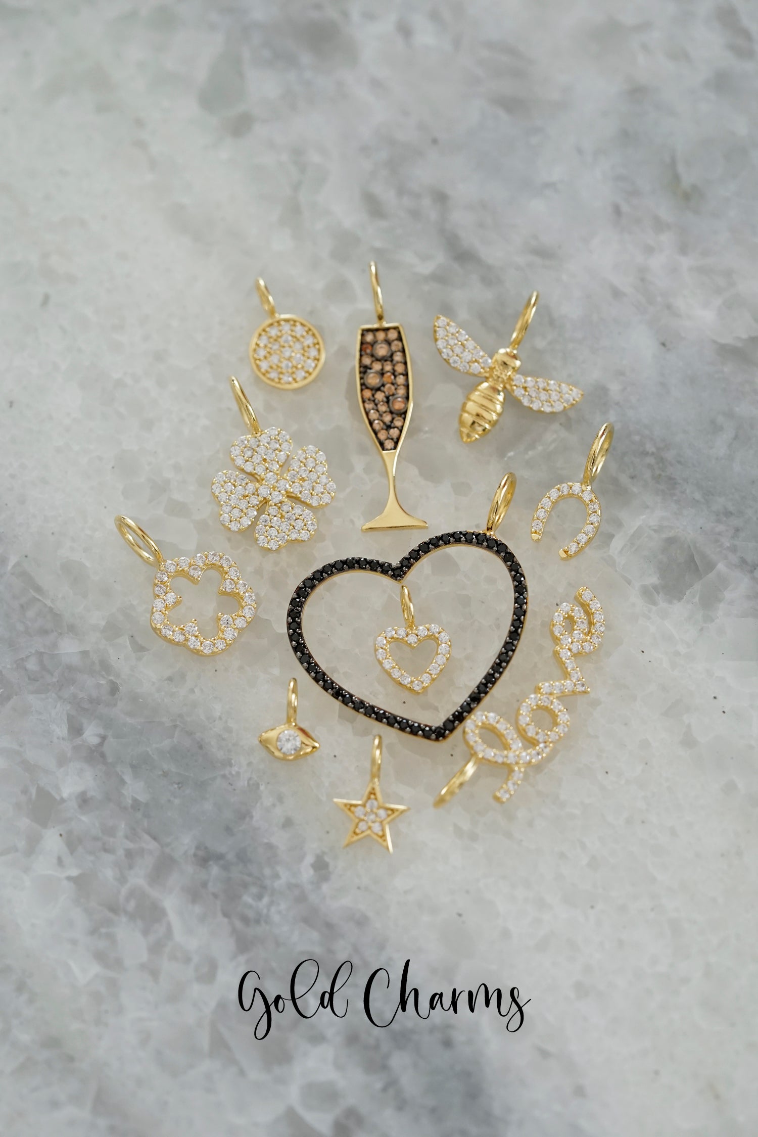 Anhänger LUCKY CLOVER gold