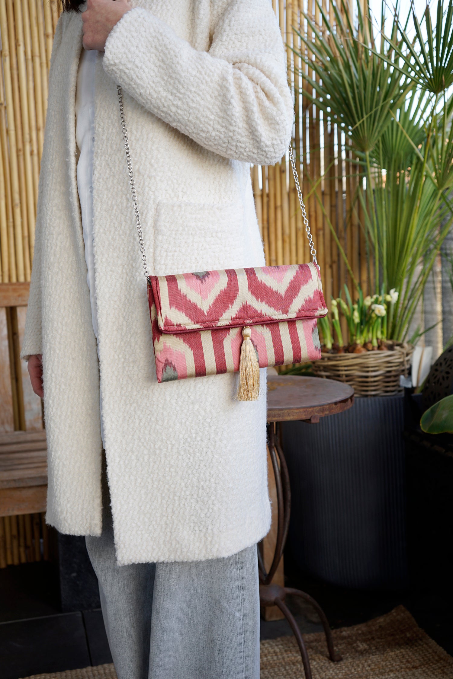 Clutch Seide NEXT LEVEL rot