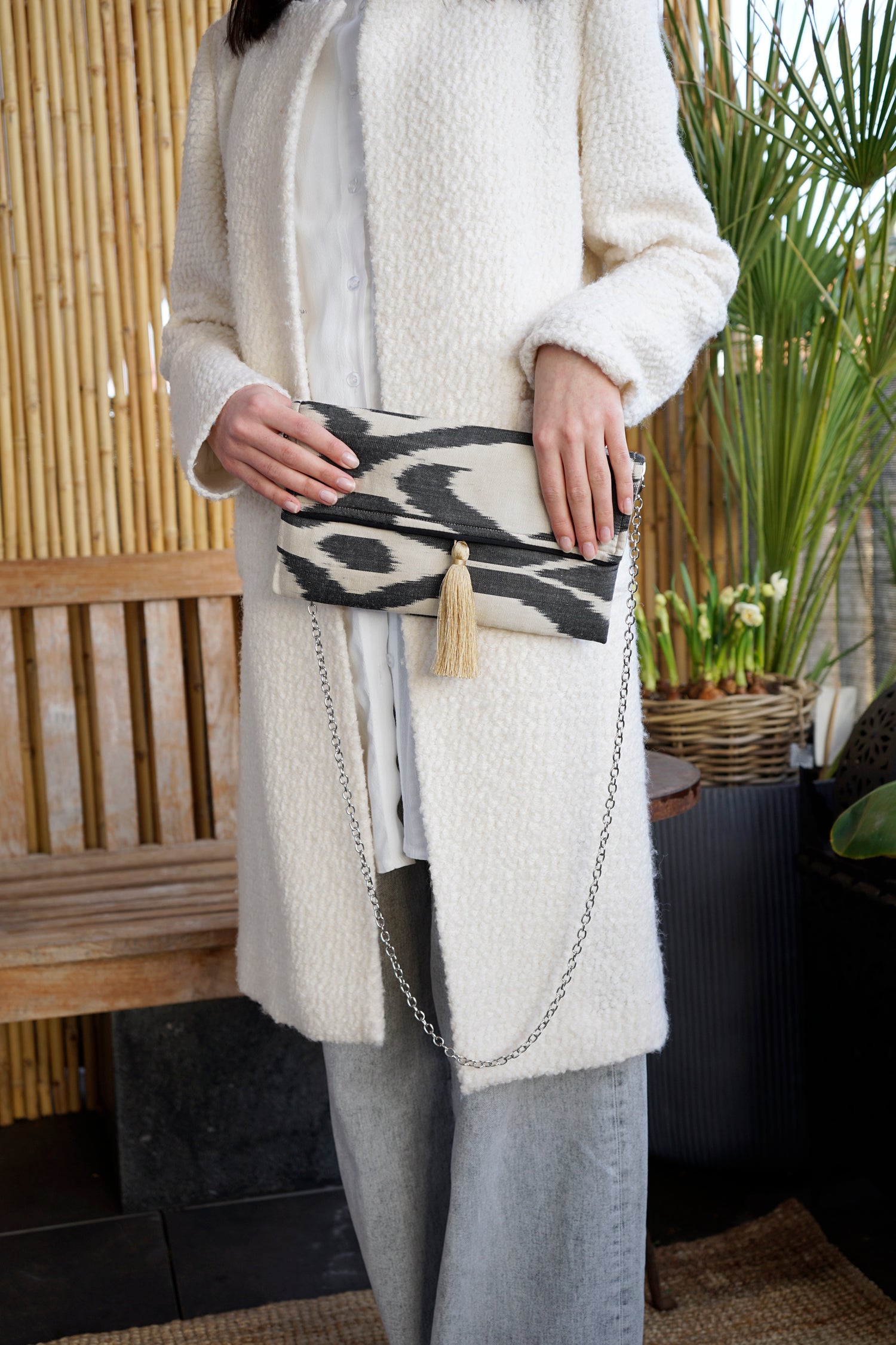 Clutch Seide DYNESTY schwarz