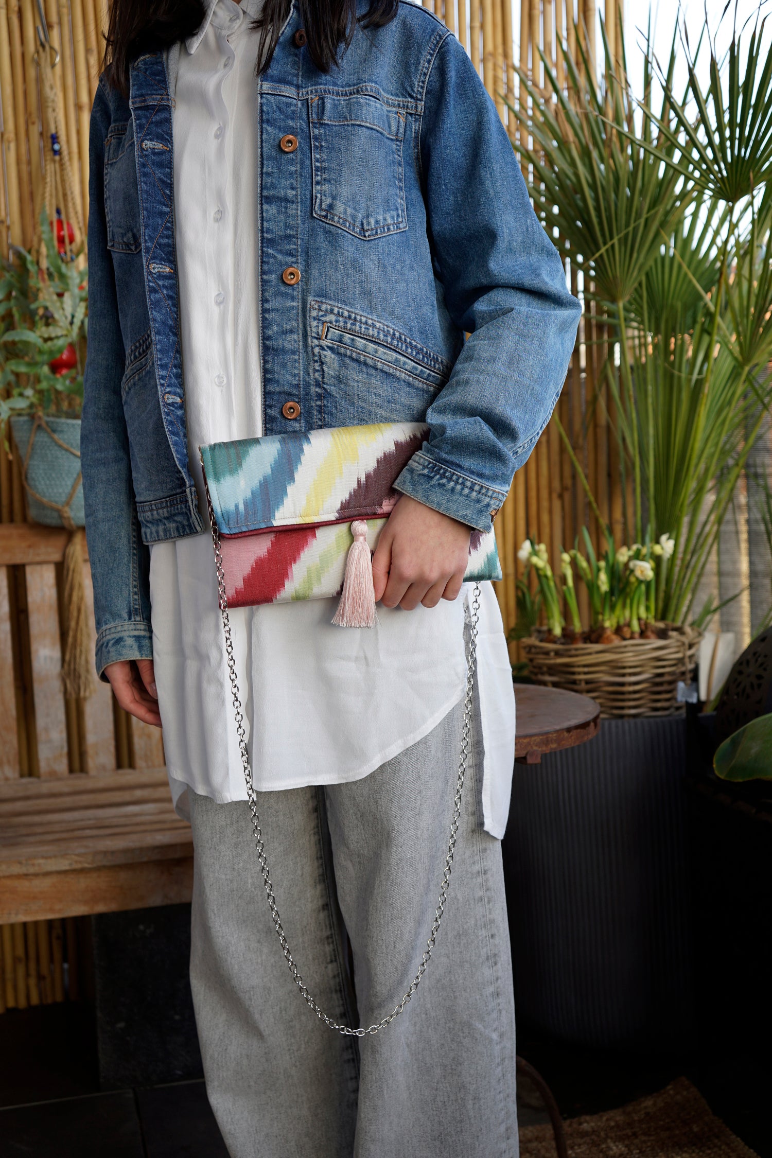 Clutch Seide CATWALK rose