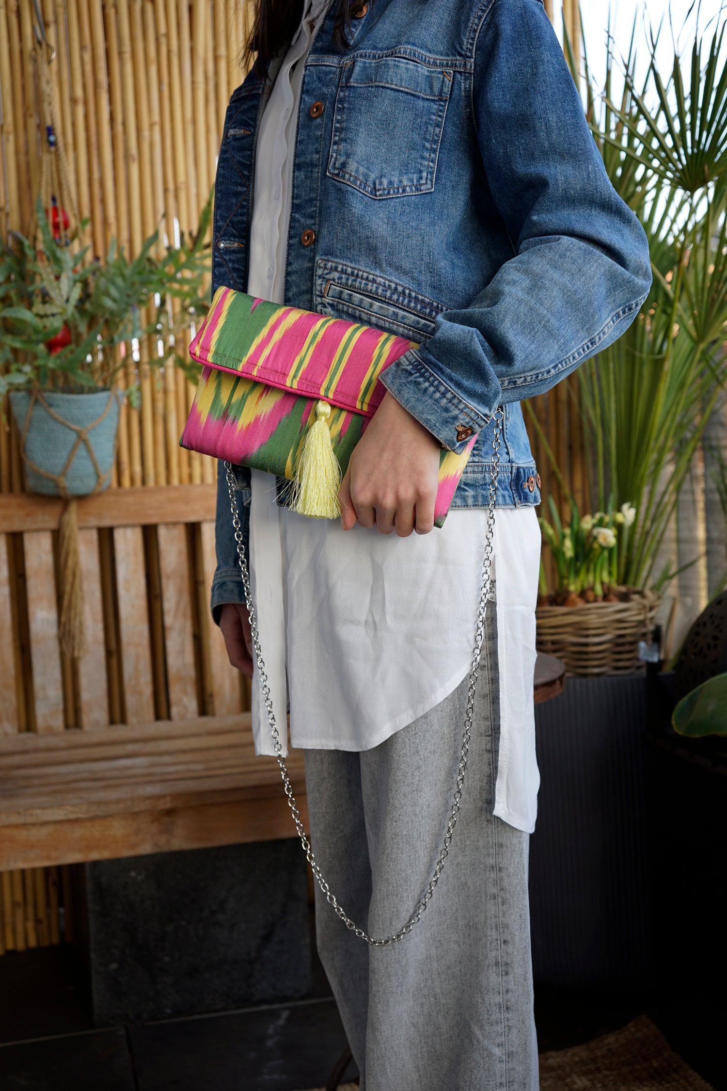 Clutch Seide HYSTERIA pink