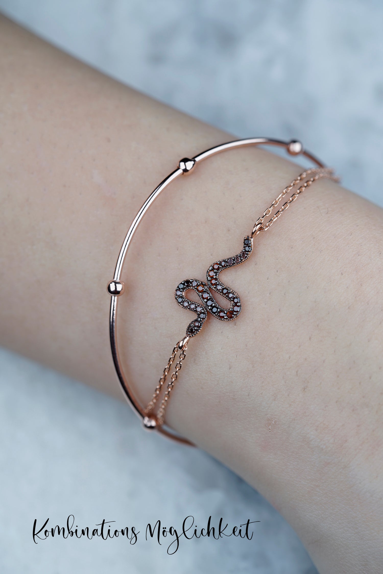 Armband SNAKE roségold