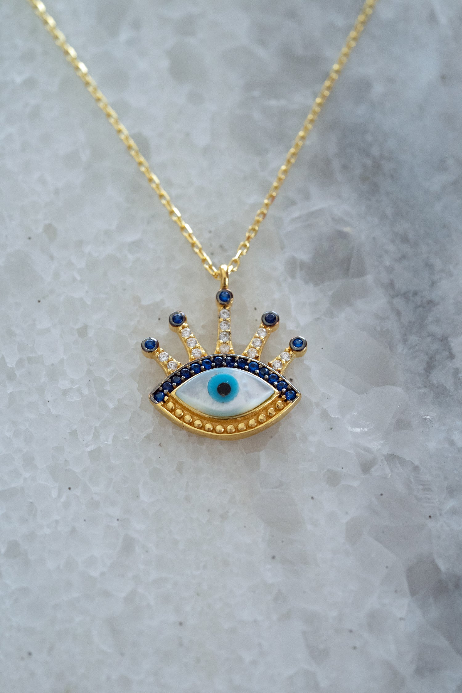 Kette MAGIC BLUE EYE gold