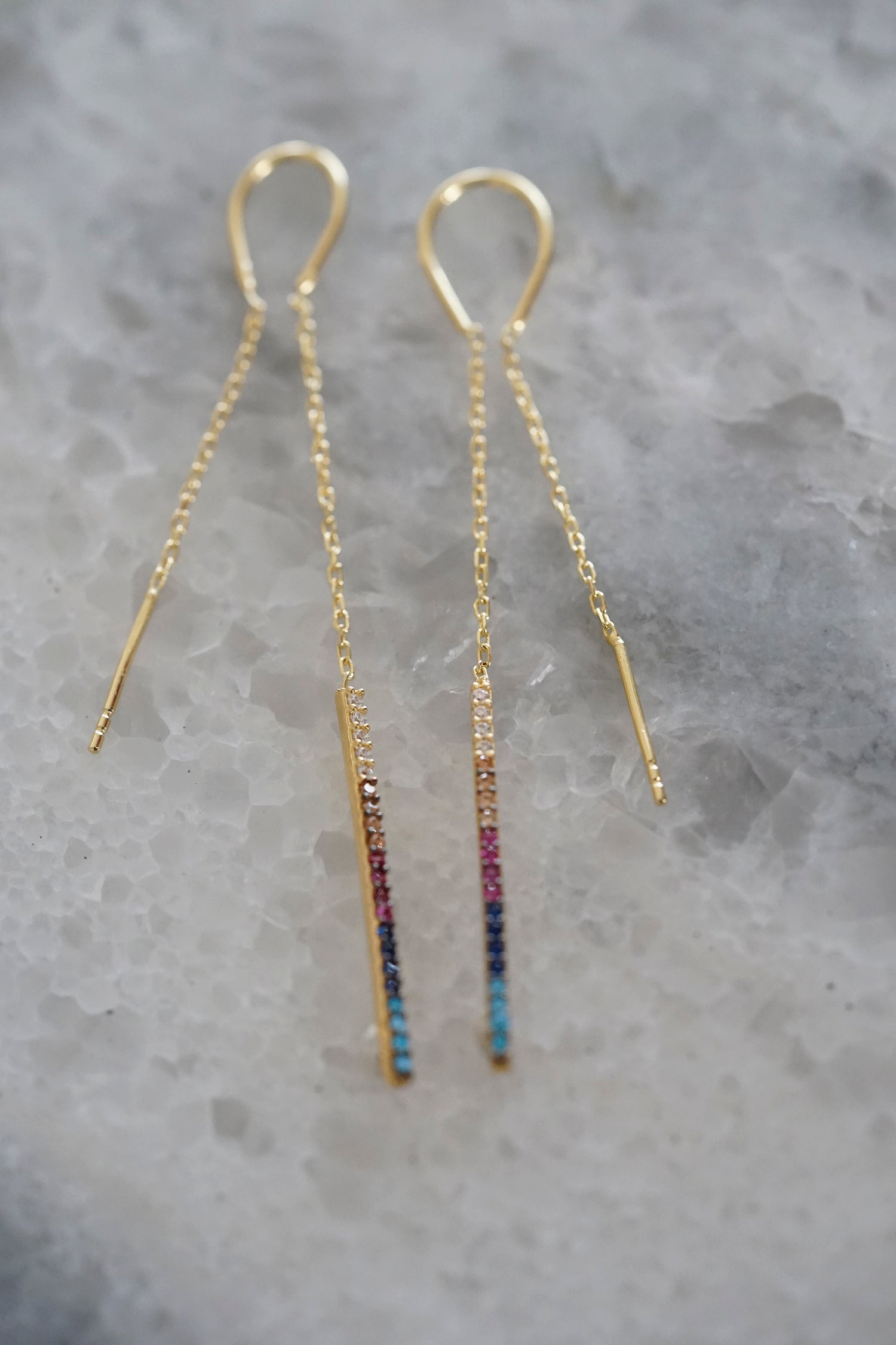 Ohrhänger RAINBOW gold