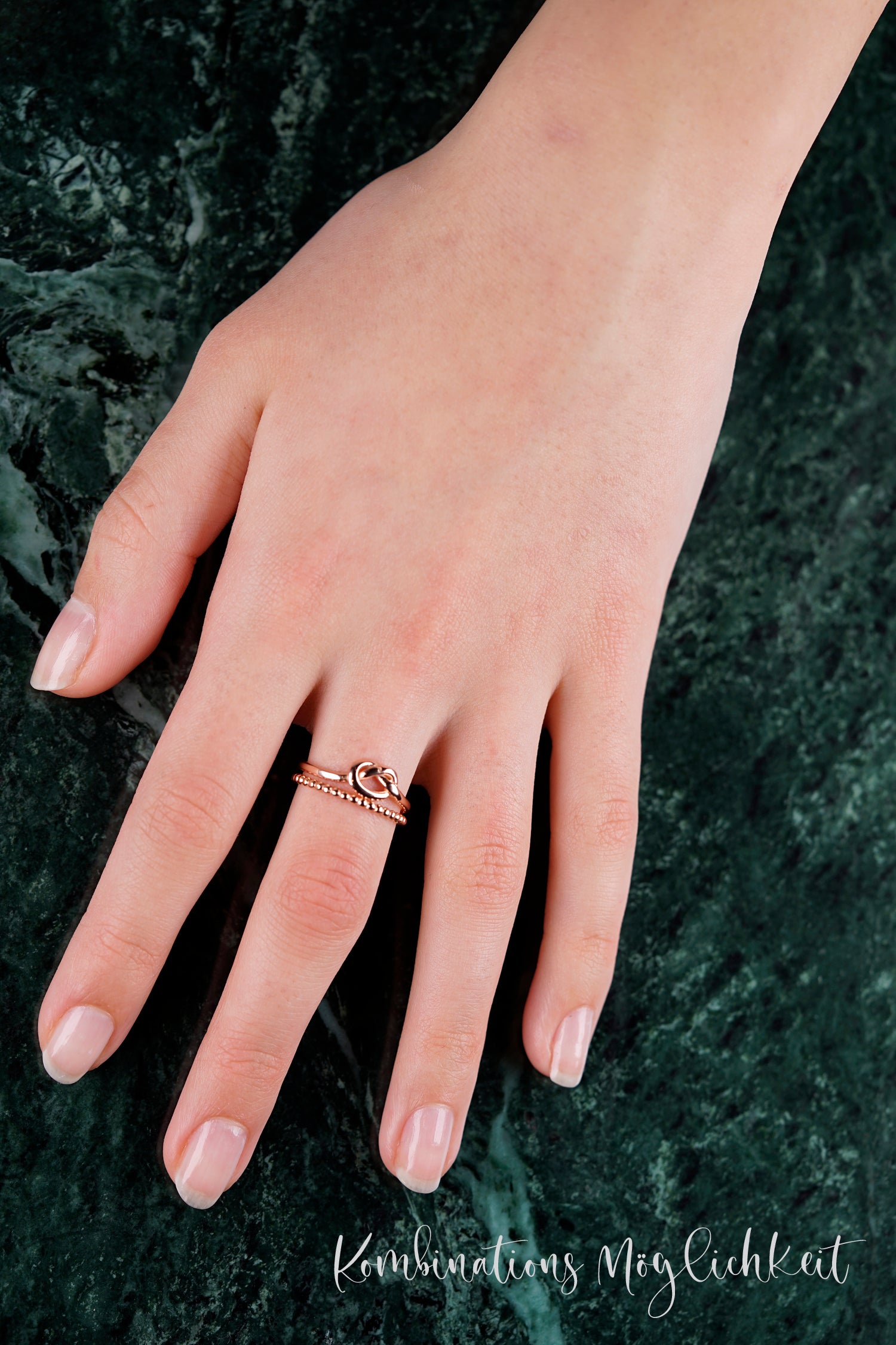 Ring KNOT roségold