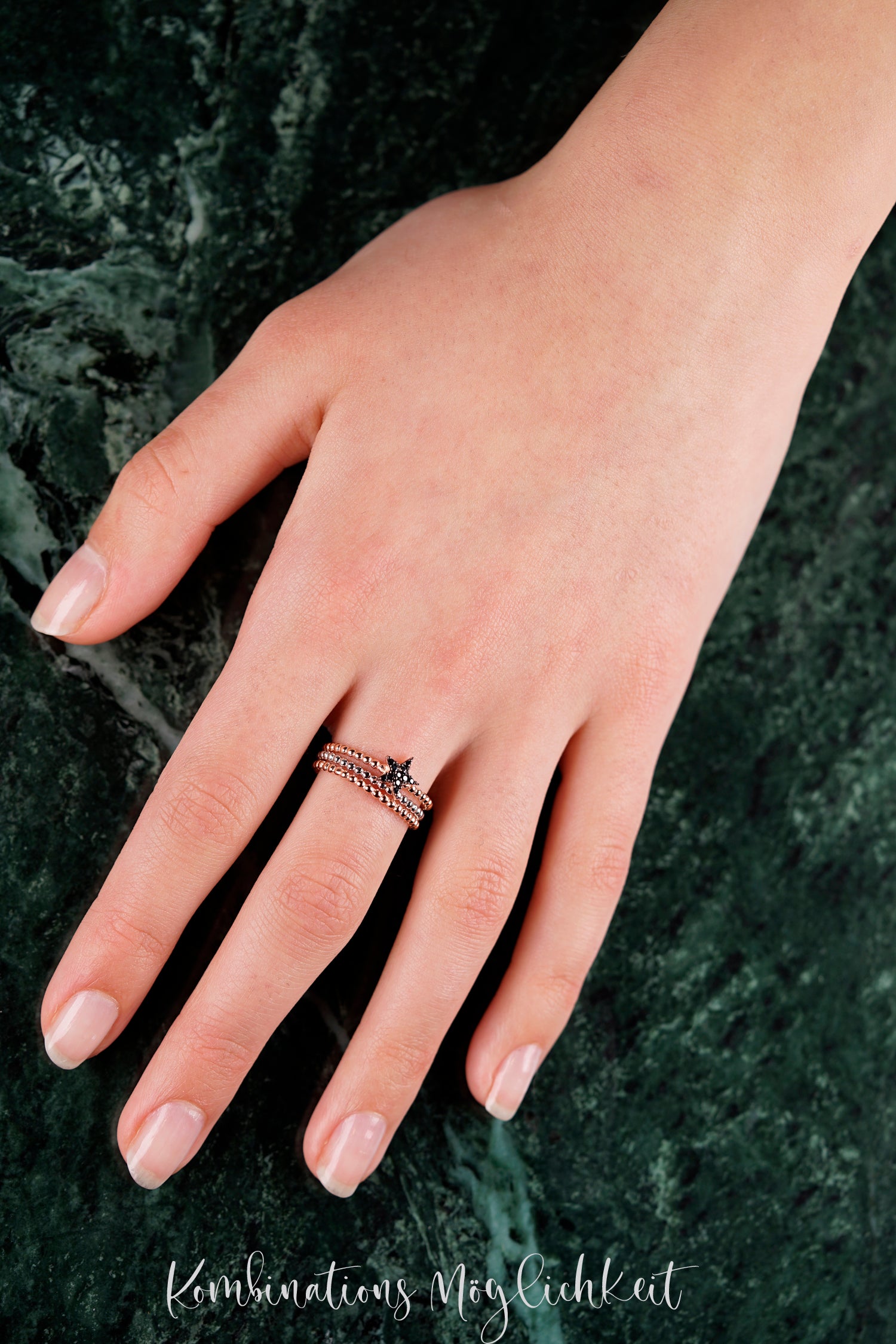 Ring BOHO STAR roségold