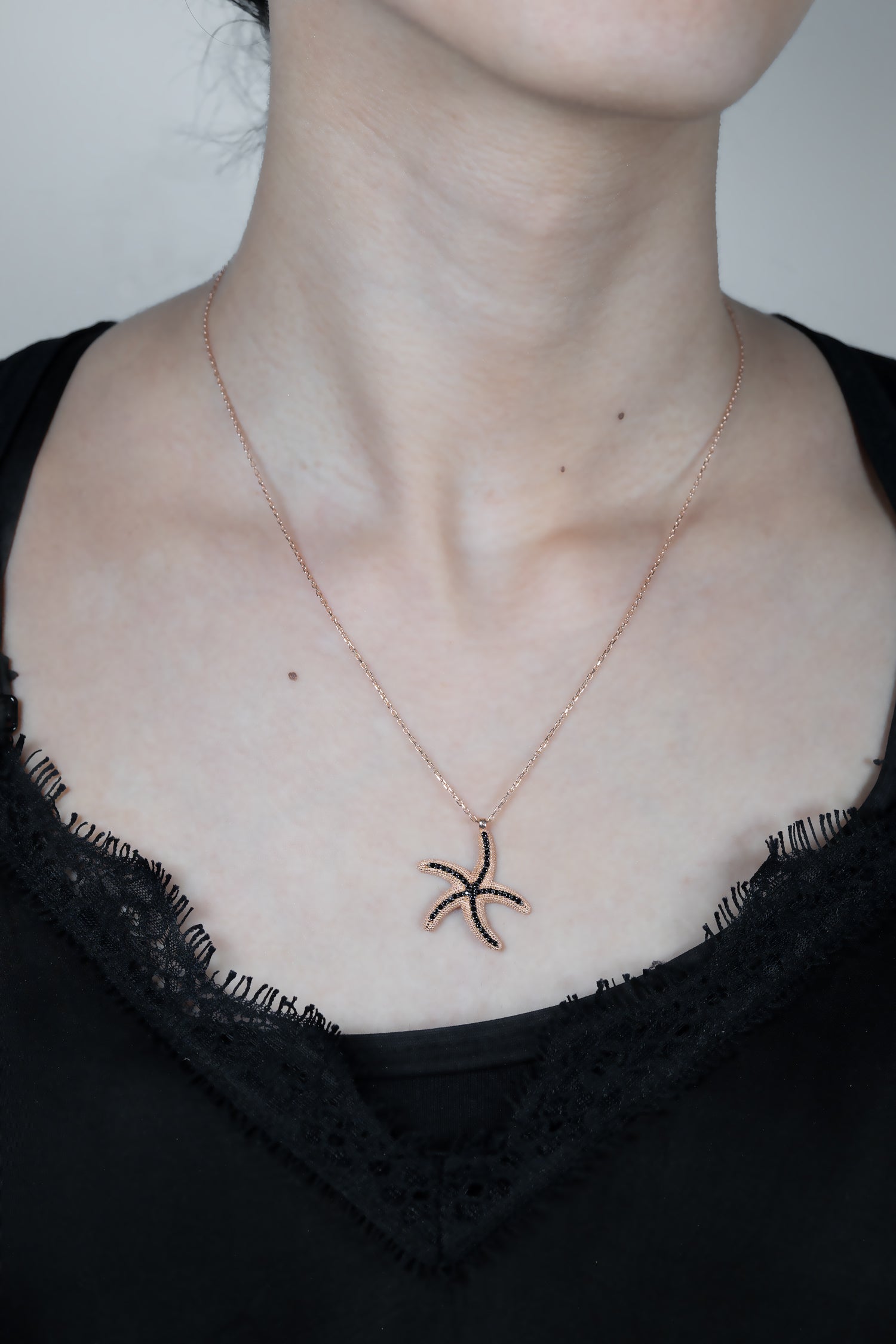 Kette BLACK SEASTAR roségold