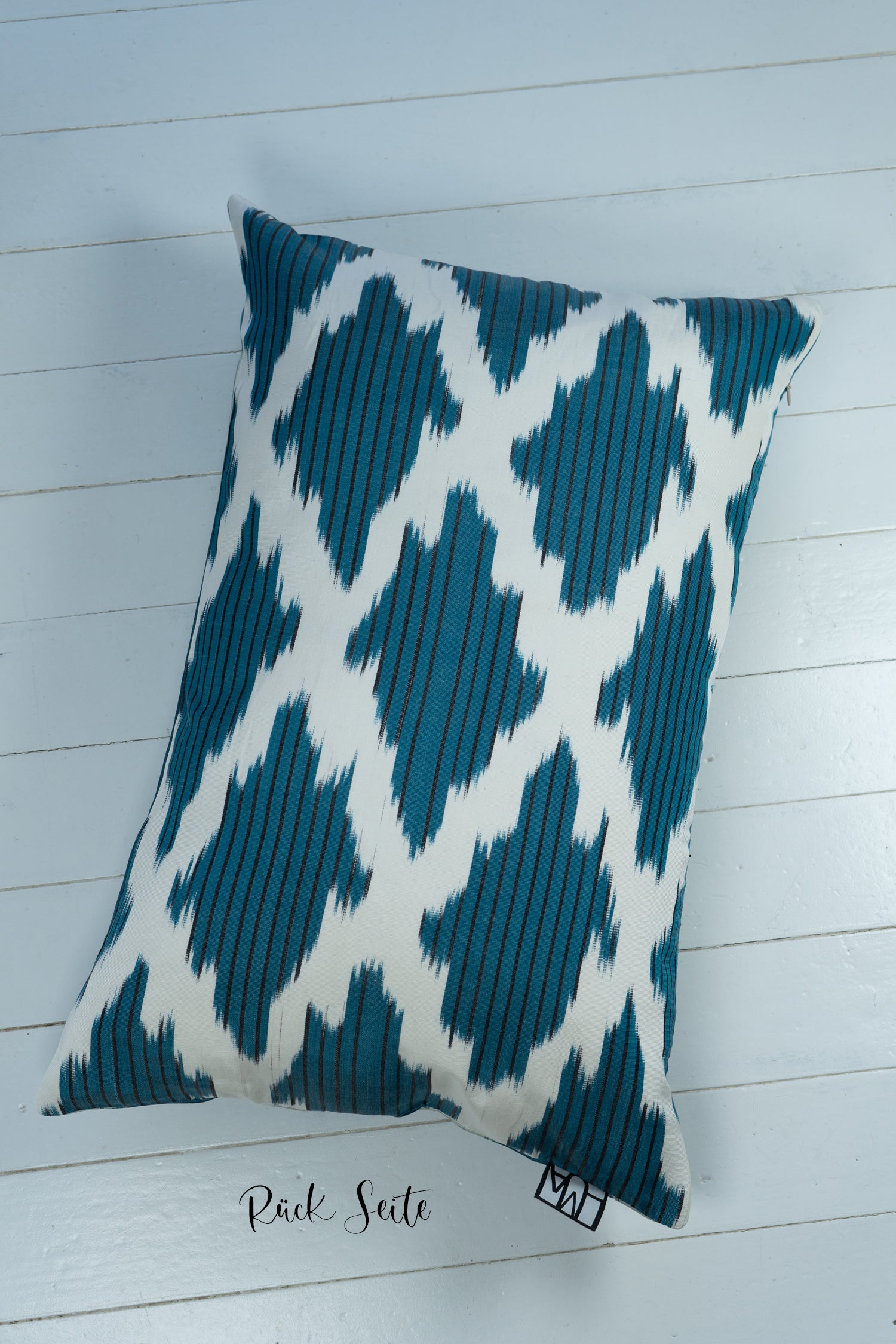 Seidenkissen OCEANO BLU blau