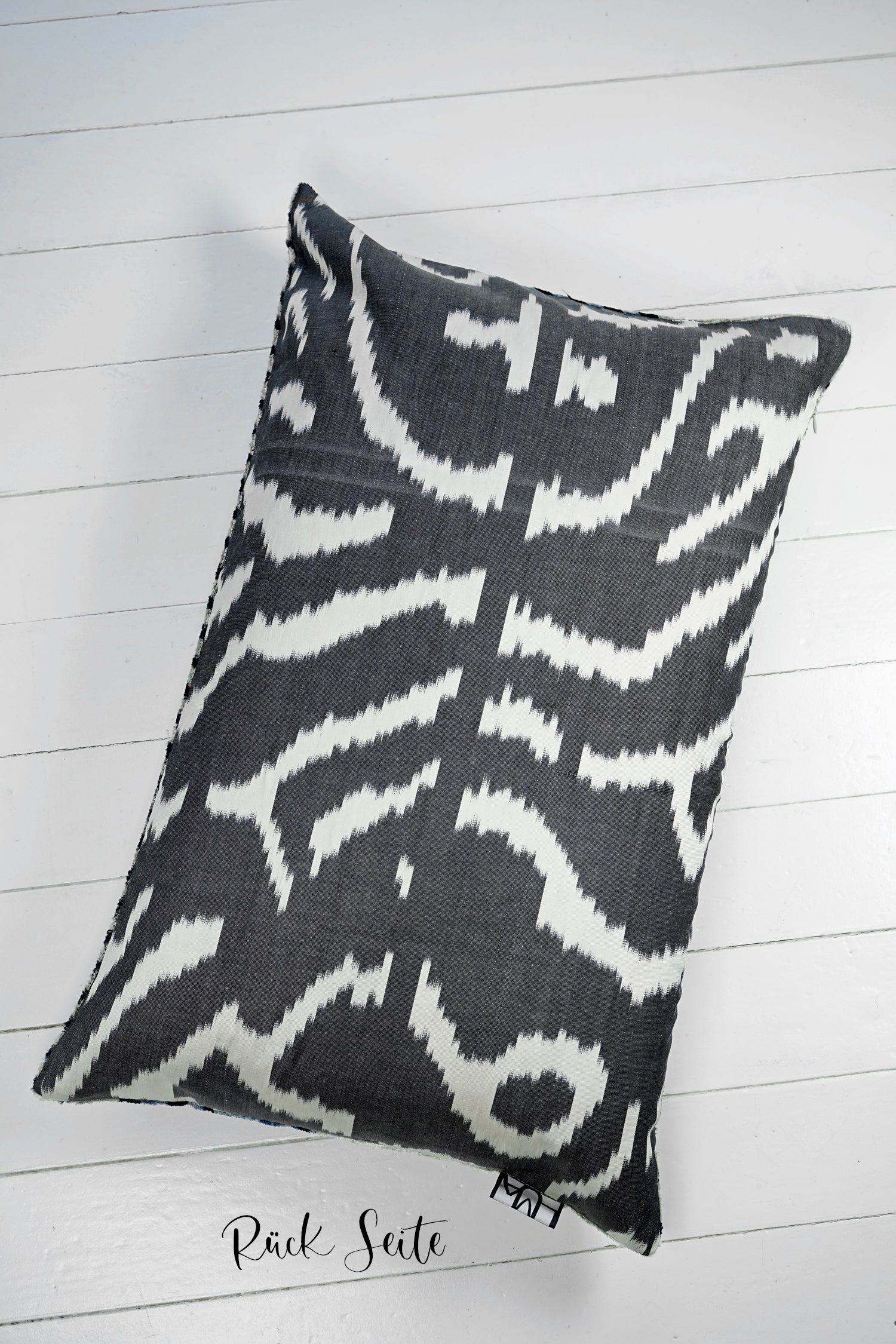 Seidensamt Kissen BLUES CLUES blau