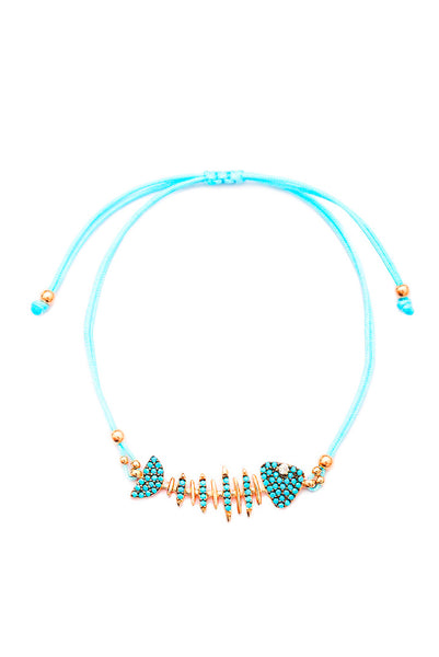 Armband TURQUOISE FISH roségold