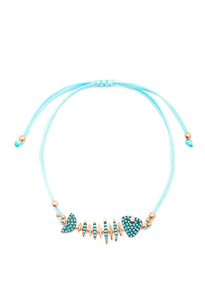 Armband TURQUOISE FISH gold