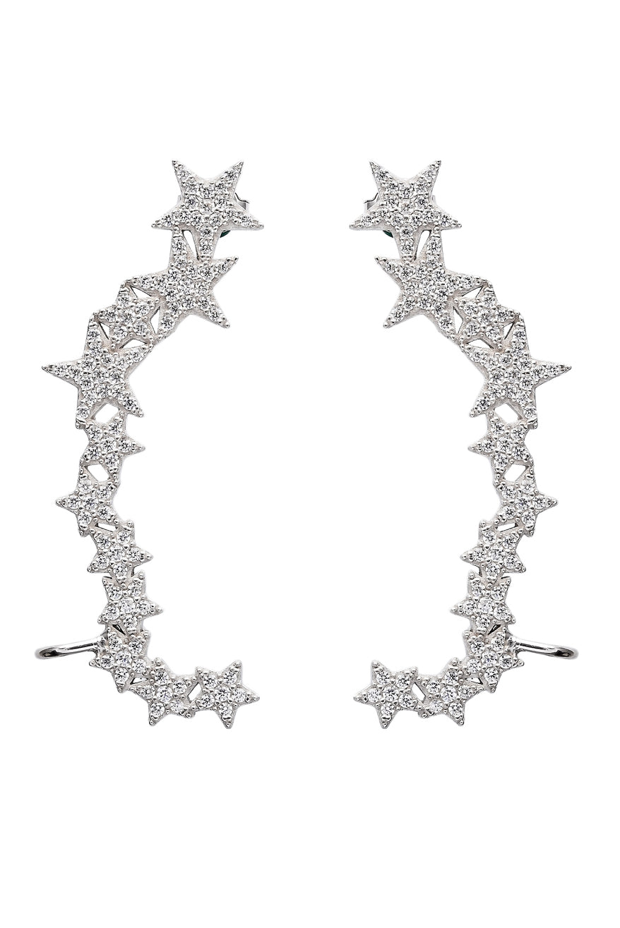 Earcuff-Ohrhänger SHINING STARS silber