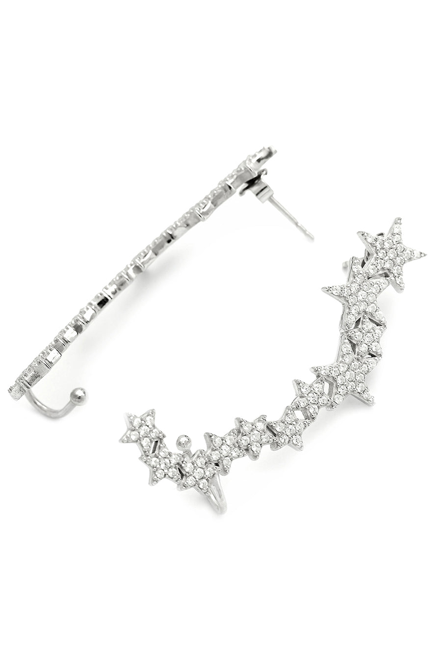 Earcuff-Ohrhänger SHINING STARS silber