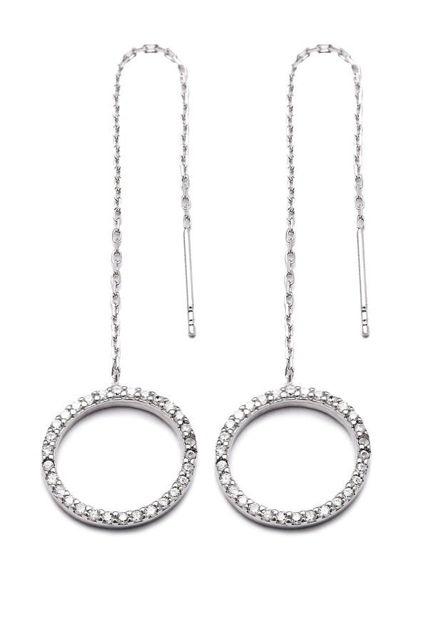 Ohrhänger SILVER CIRCLE silber