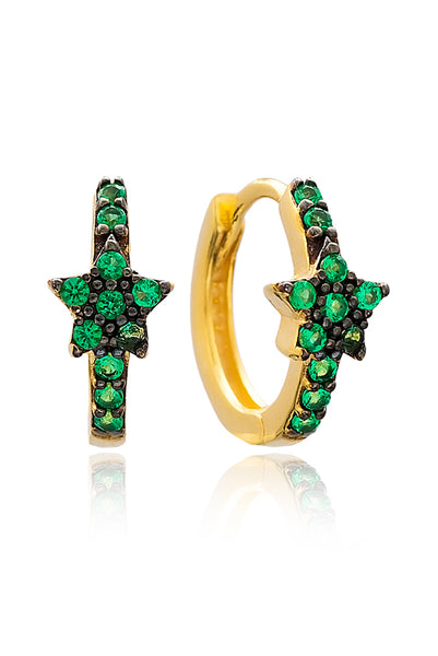 Creole GREEN SMARAGD STAR gold