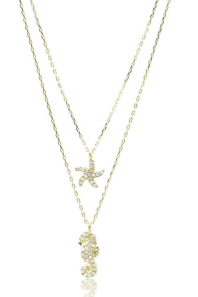 Kette SEASTAR-SEAHORSE gold