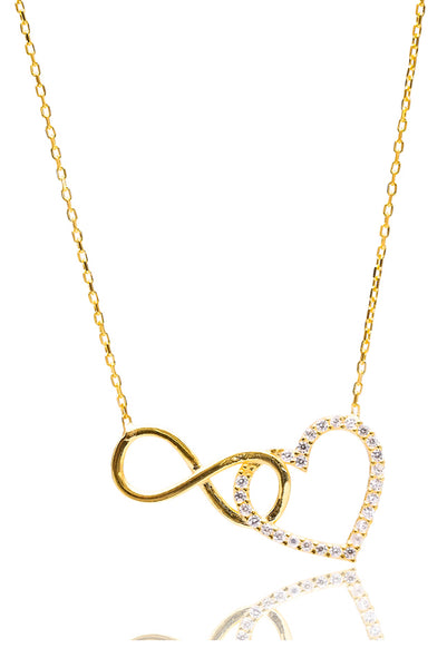Kette INFINITY & HEART gold