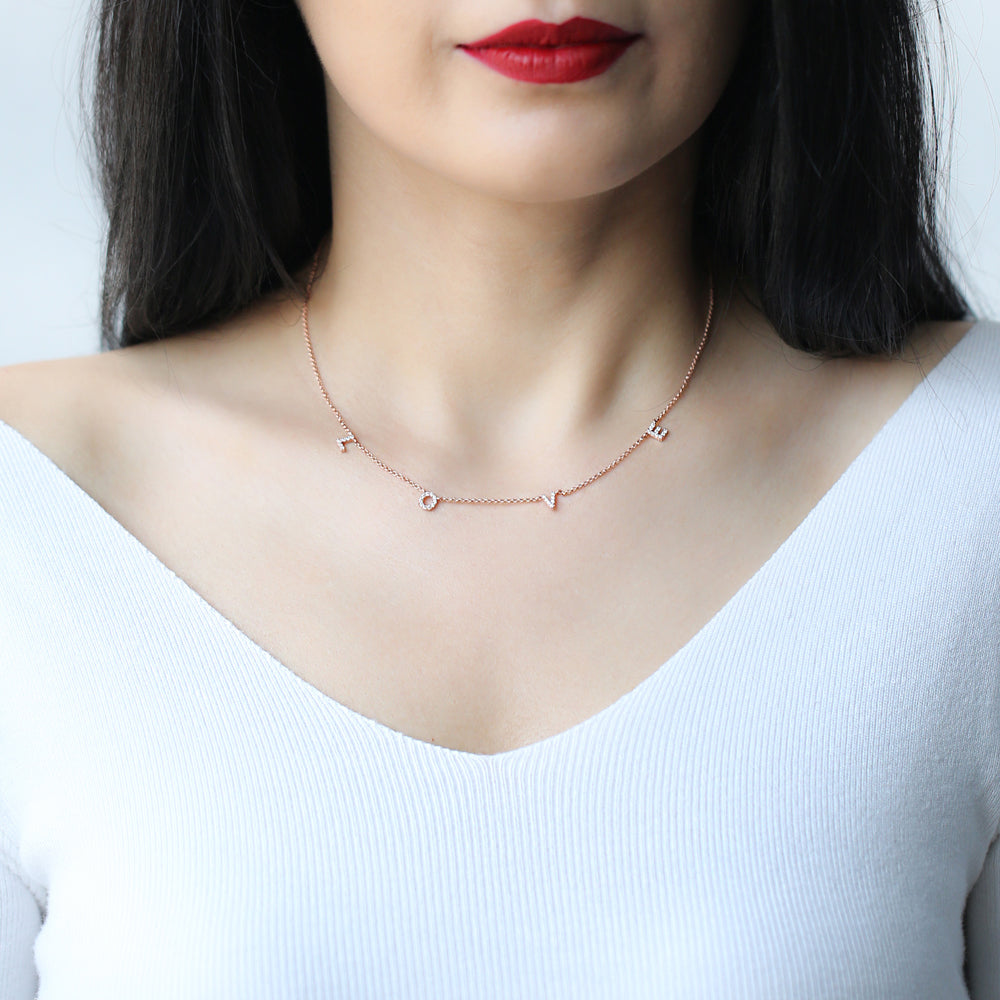 Kette LOVE roségold