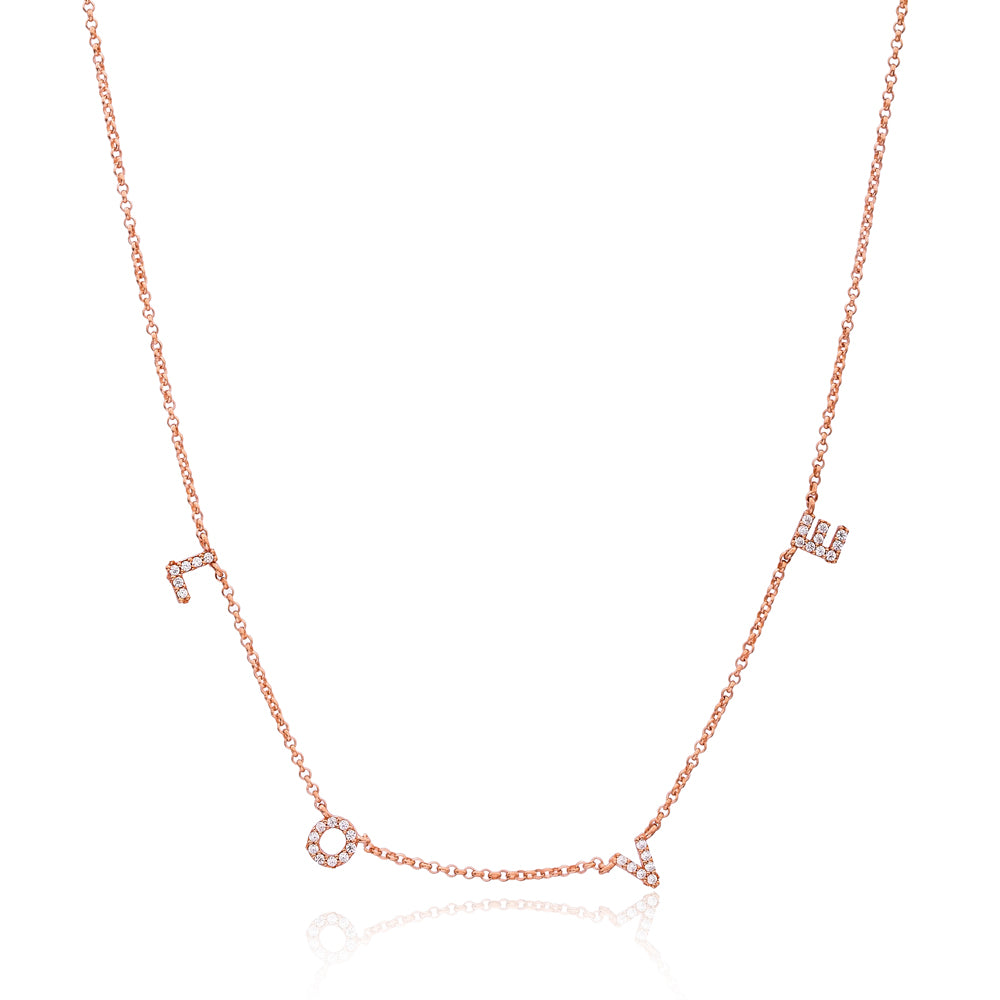Kette LOVE roségold