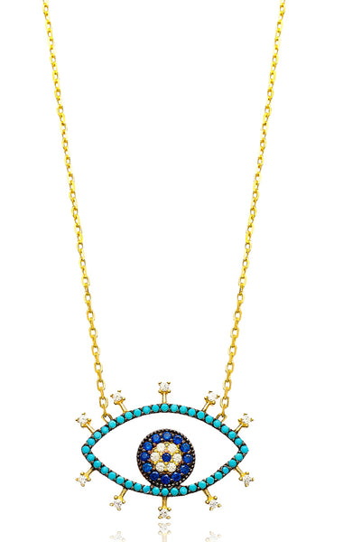 Kette MAGIC BLUE EYE gold