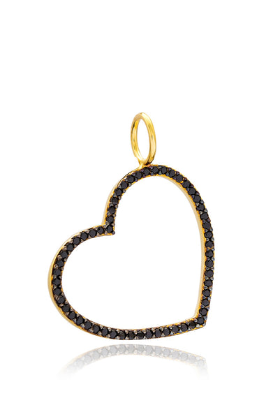 Anhänger BLACK HEART gold