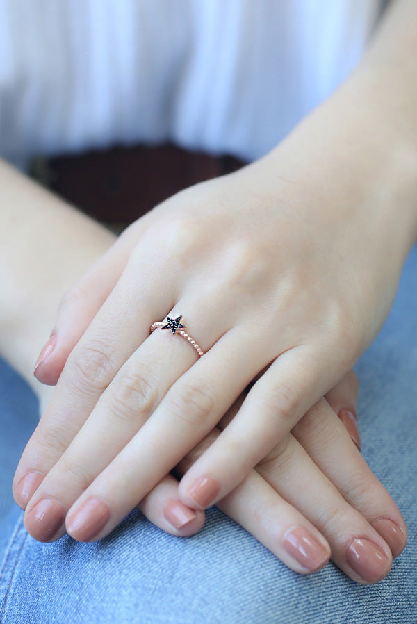 Ring BOHO STAR roségold