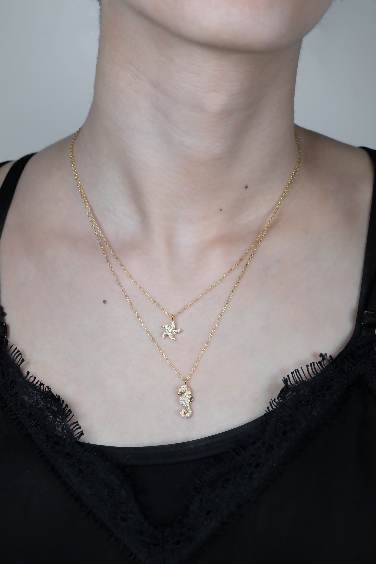 Kette SEASTAR-SEAHORSE gold