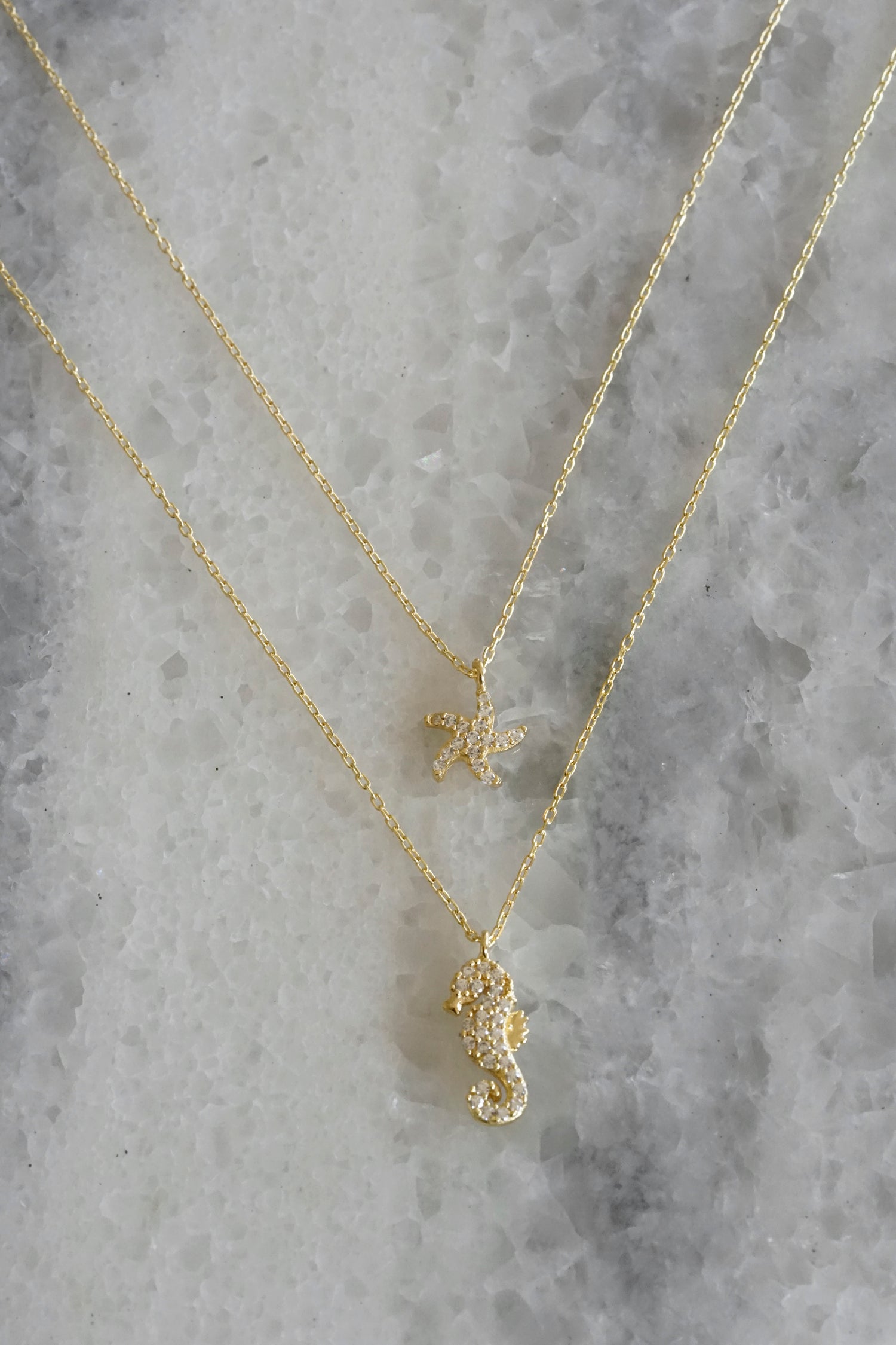 Kette SEASTAR-SEAHORSE gold