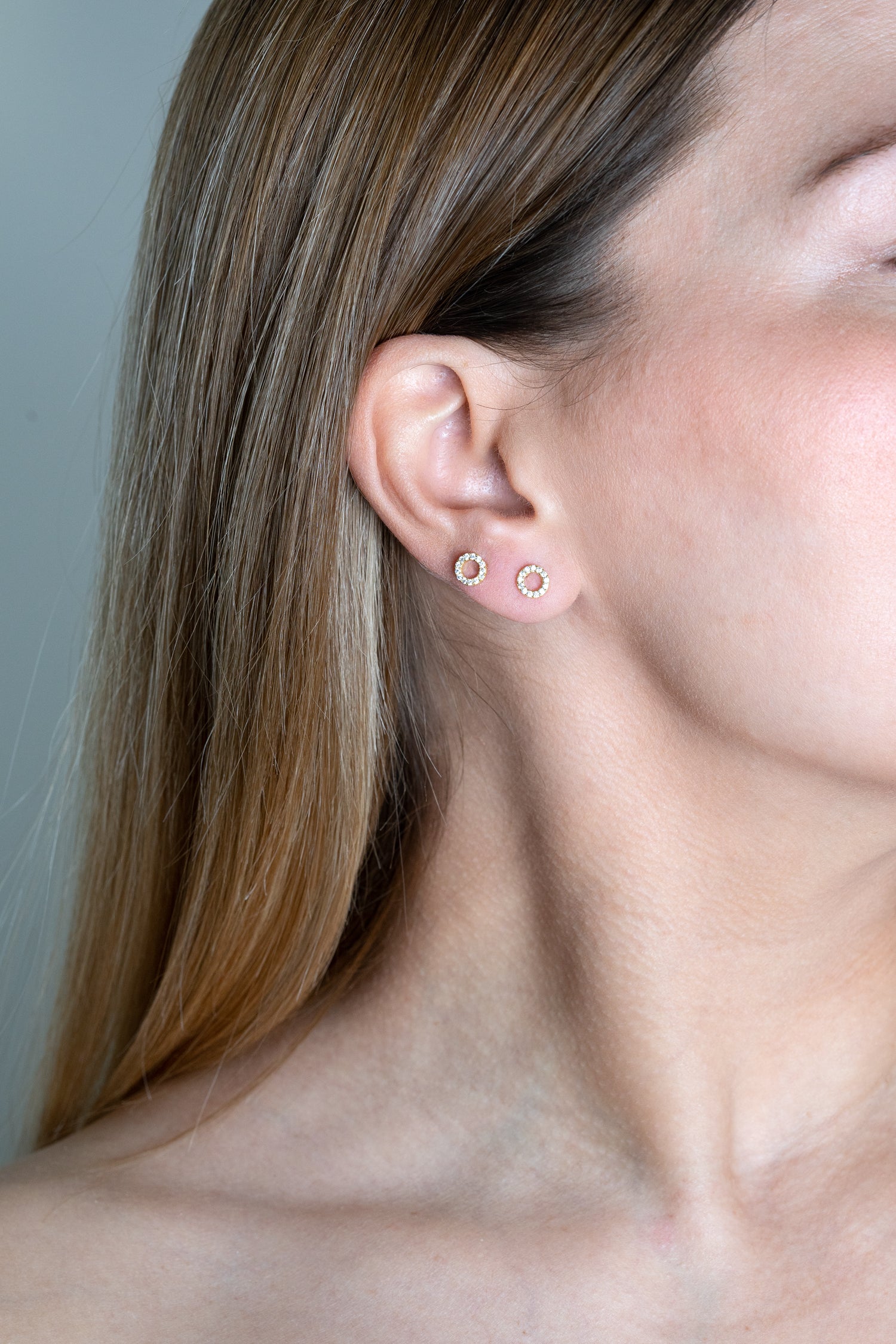 Ohrstecker HOLLOW gold