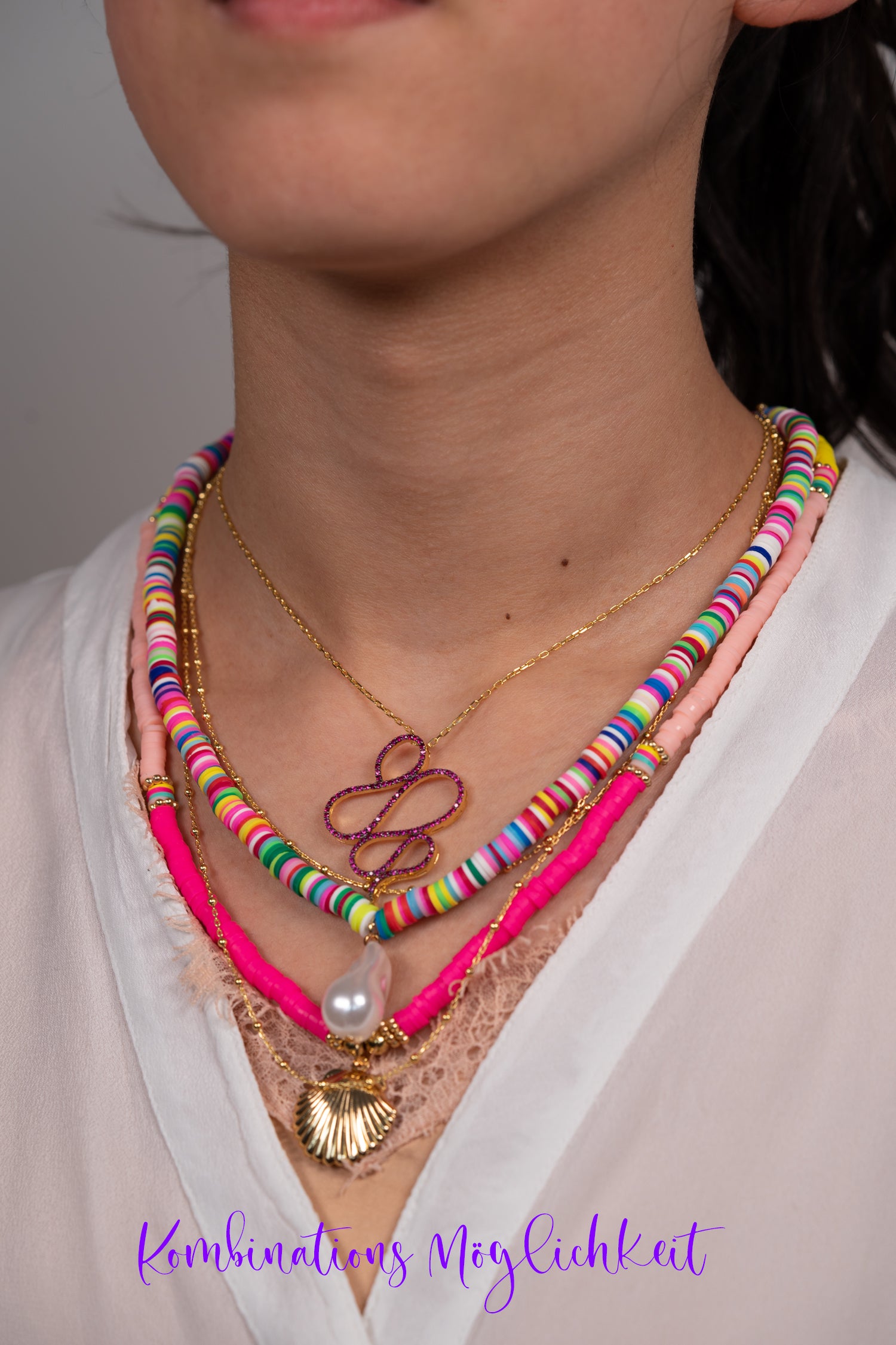 Kette BOHO-HIPPIE multicolor