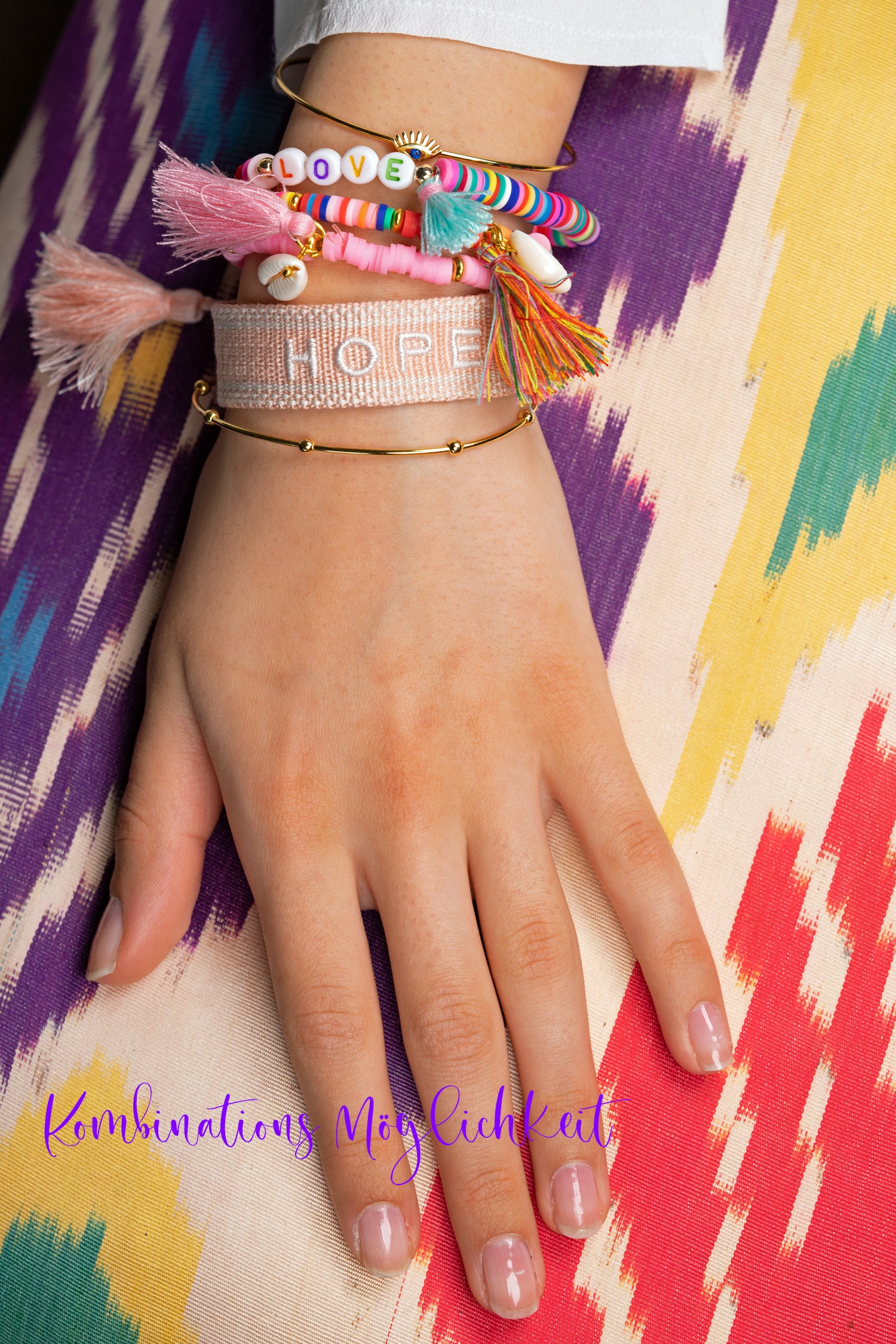 Armband Katsuki BOHO-HIPPIE in 3 verschiedenen Farben erhältlich