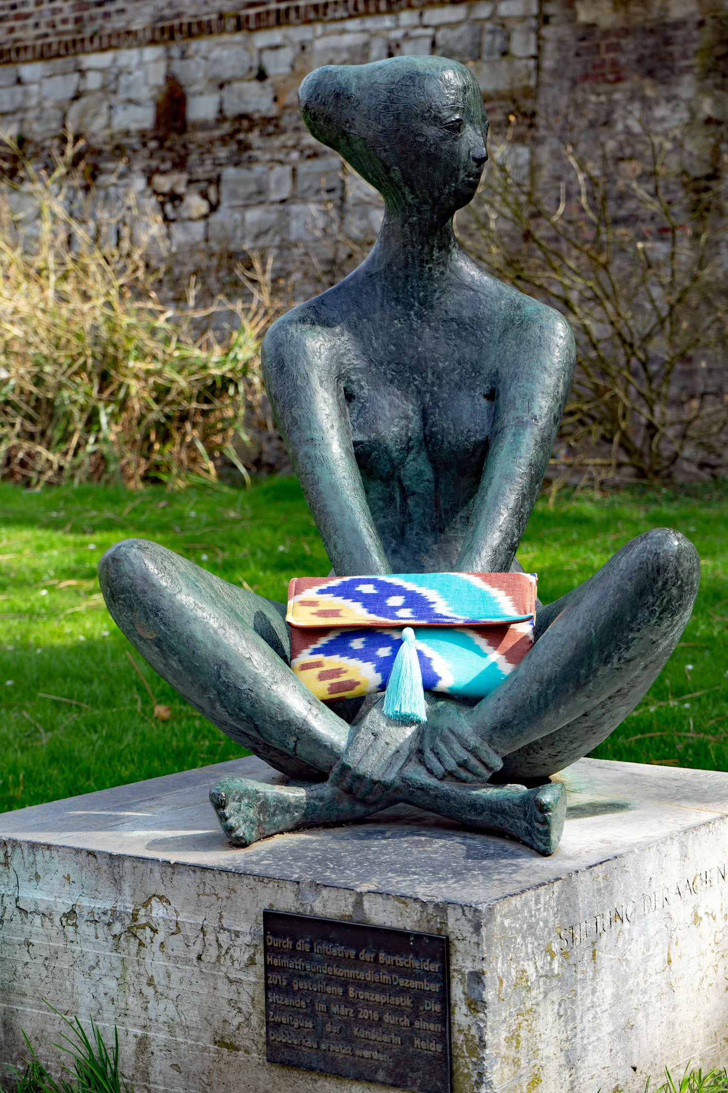 Clutch Seide COZY CANELLA türkis