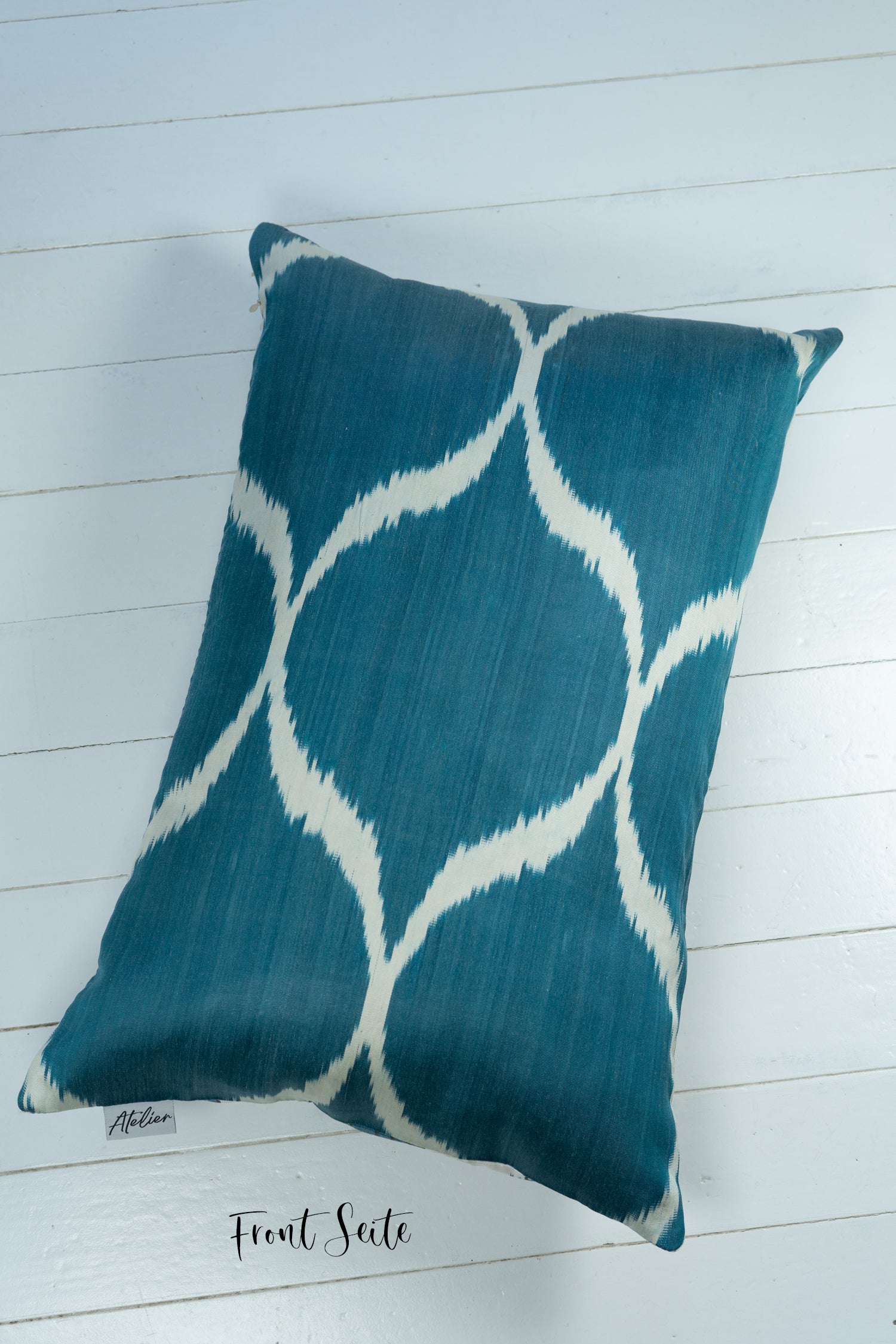 Seidenkissen OCEANO BLU blau