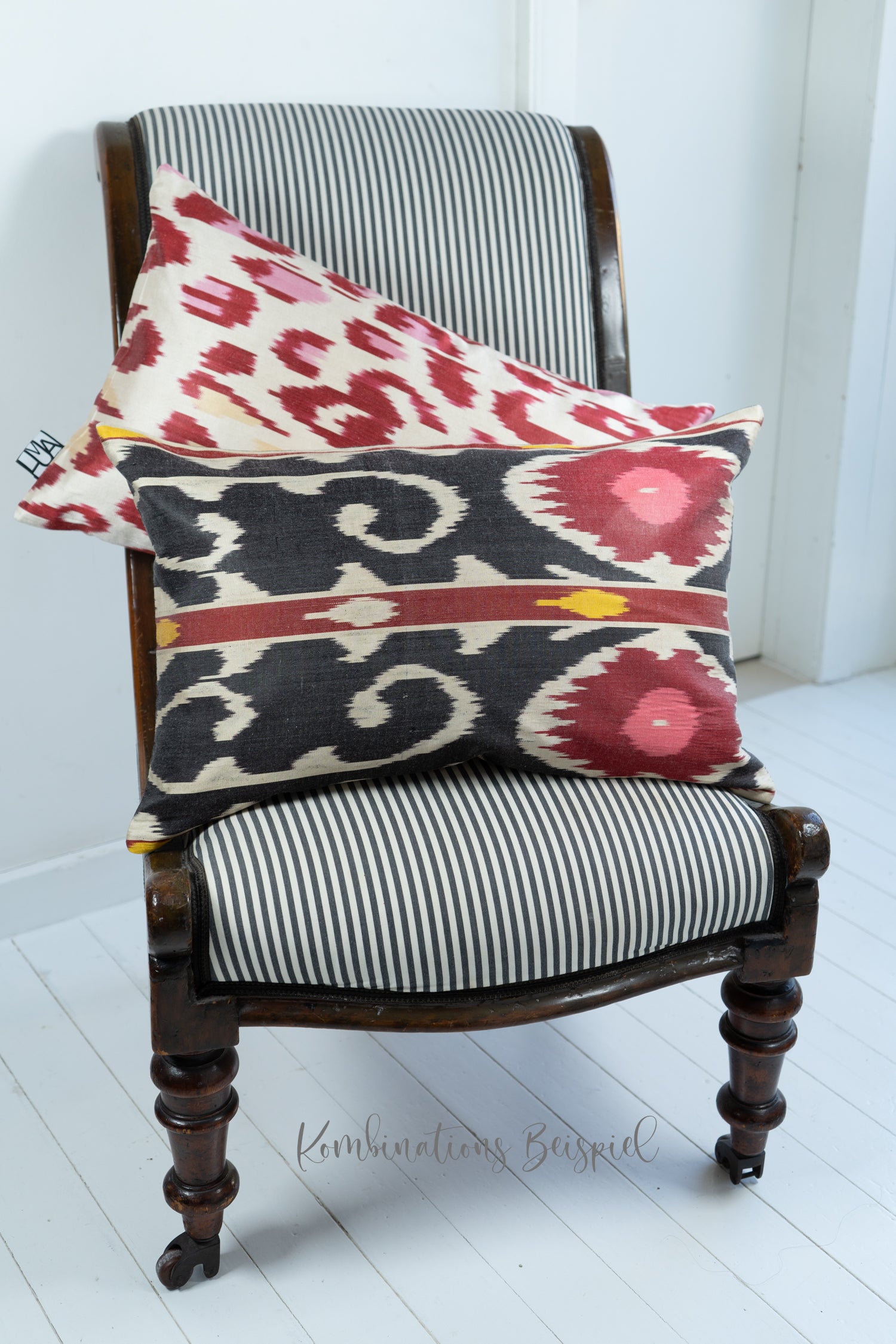 Seidenkissen CRAZY OWL schwarz